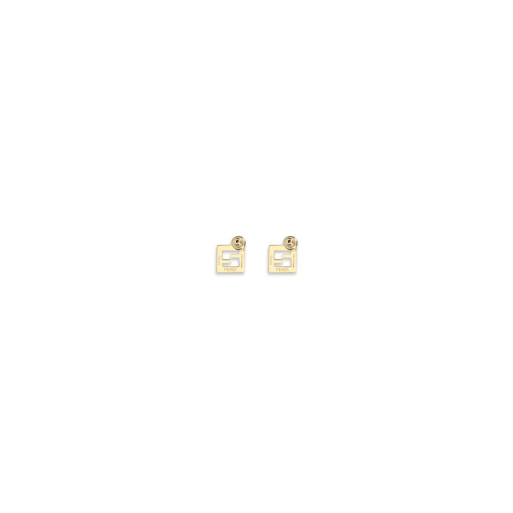 Fendi White Brass Earrings