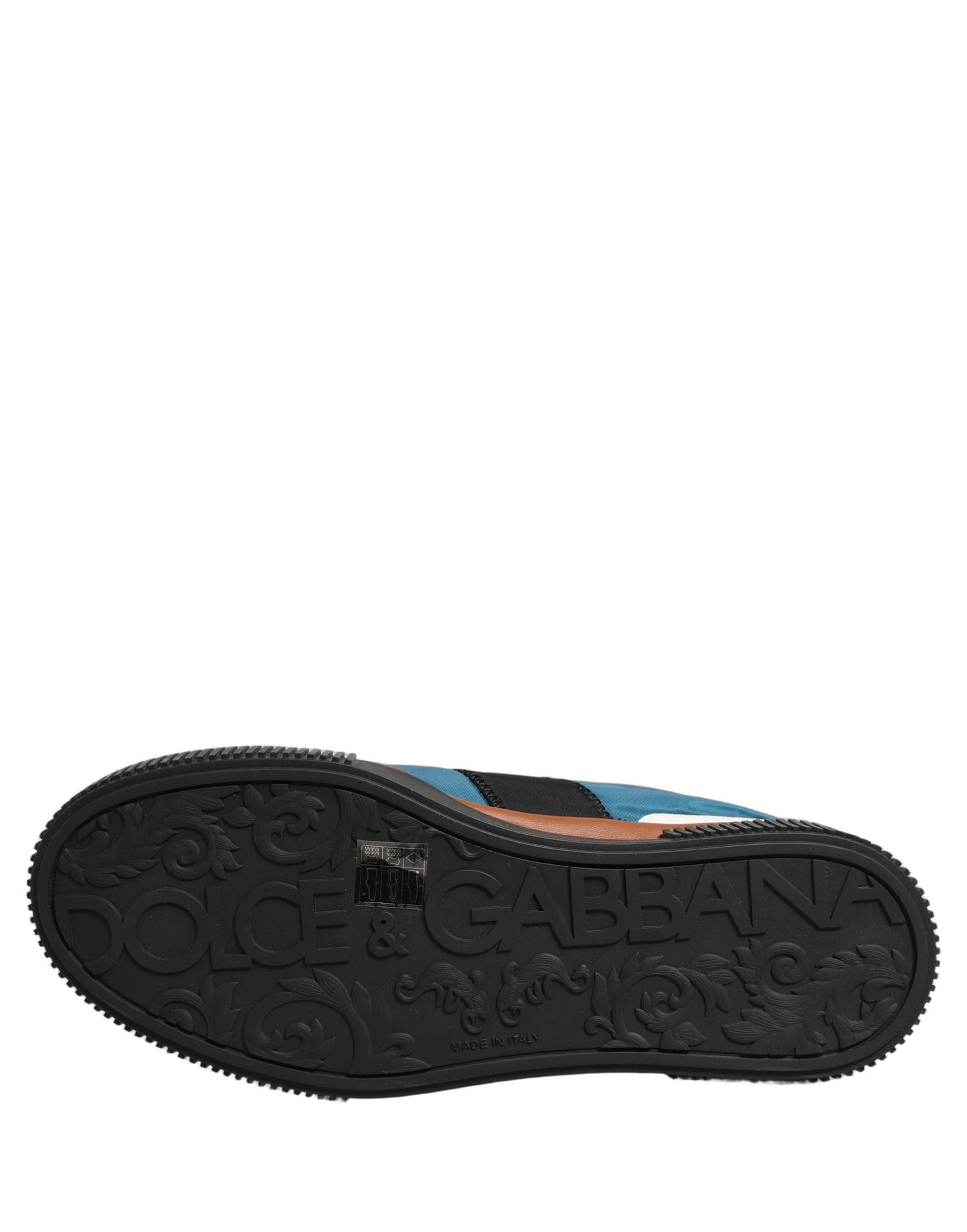 Dolce & Gabbana Multicolor Leather MIAMI Low Top Men Sneakers Shoes
