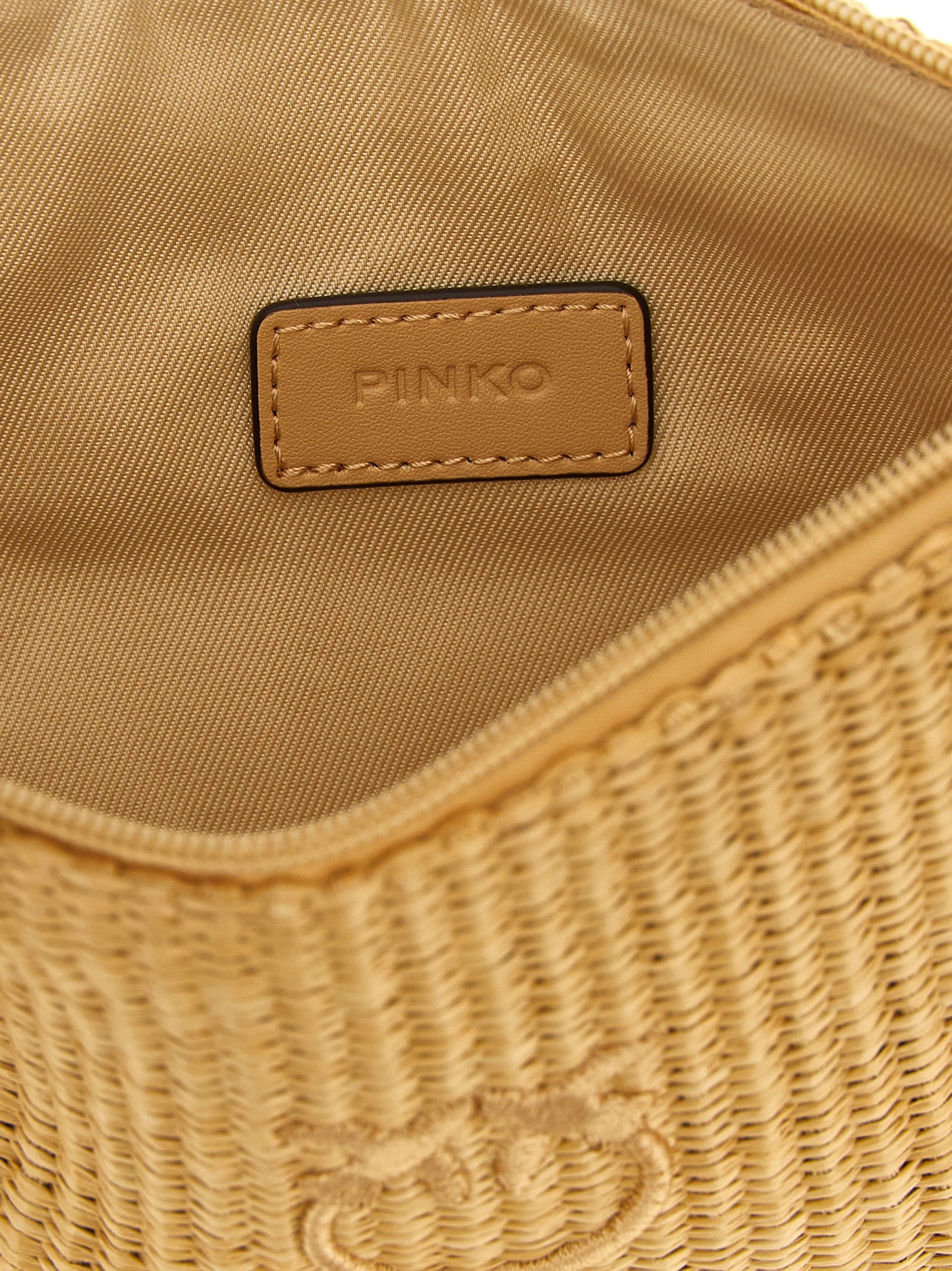 PINKO Beige Polypropylene Clutch Bag