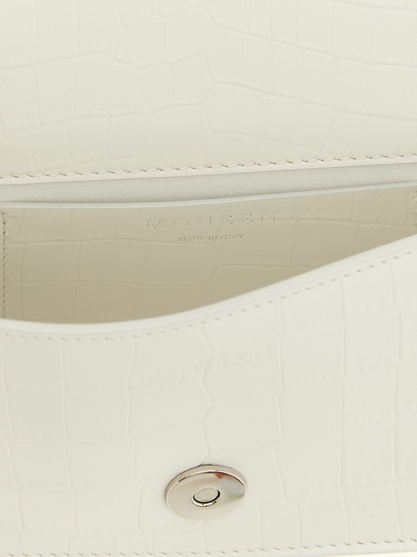 Alexander McQueen White Calfskin Shoulder Bag