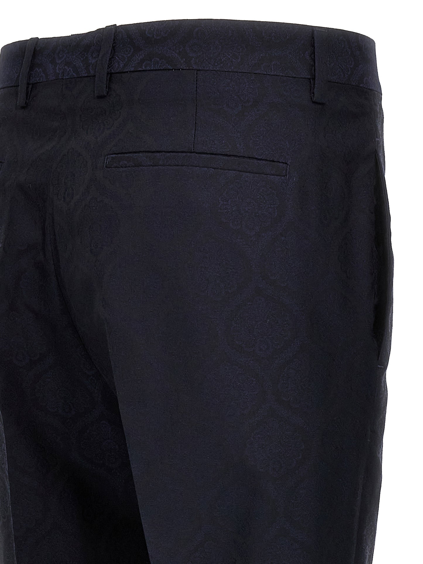Etro Blue Cotton Dress Pants