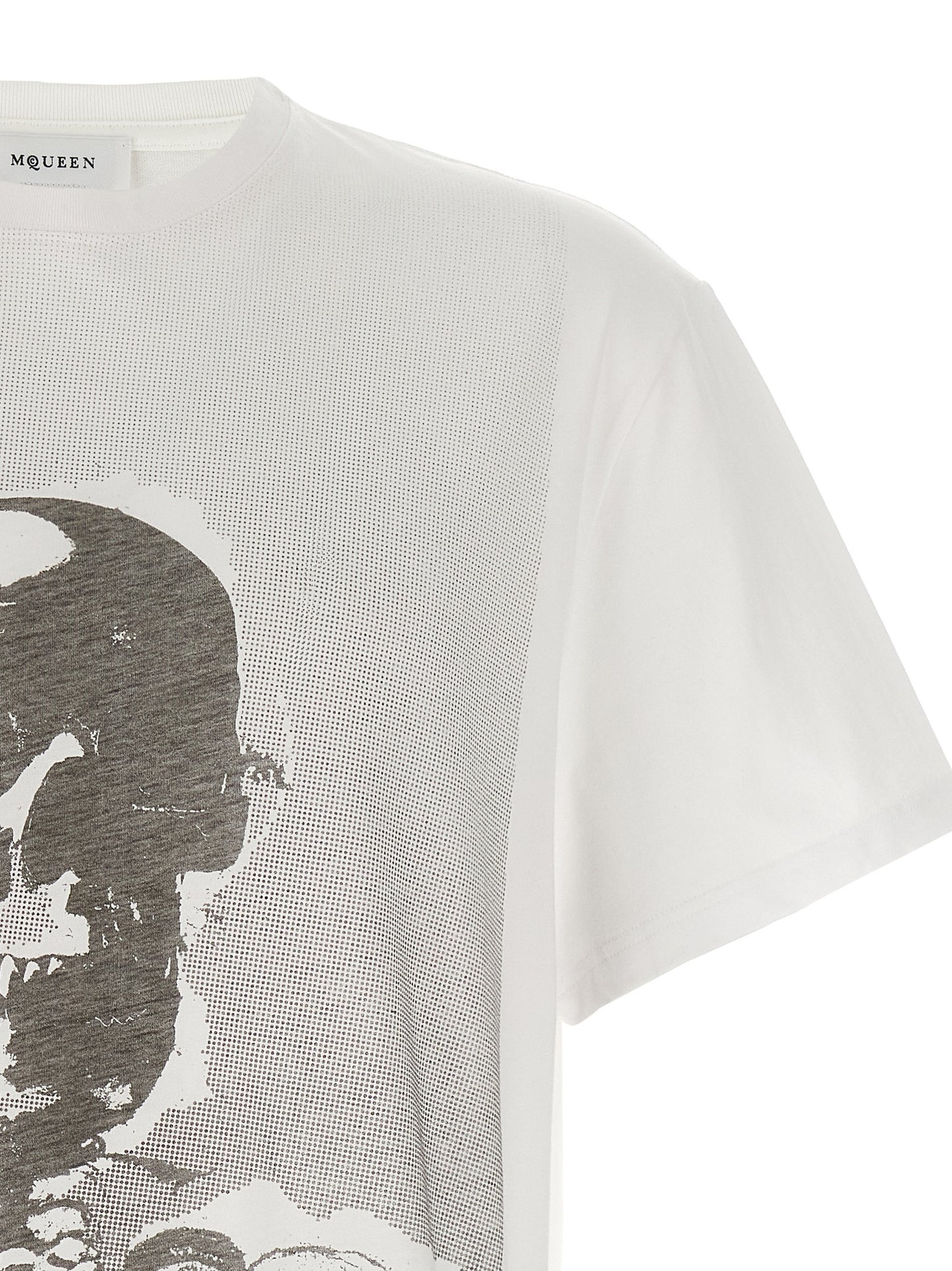 Alexander McQueen Bicolor Cotton T-Shirt