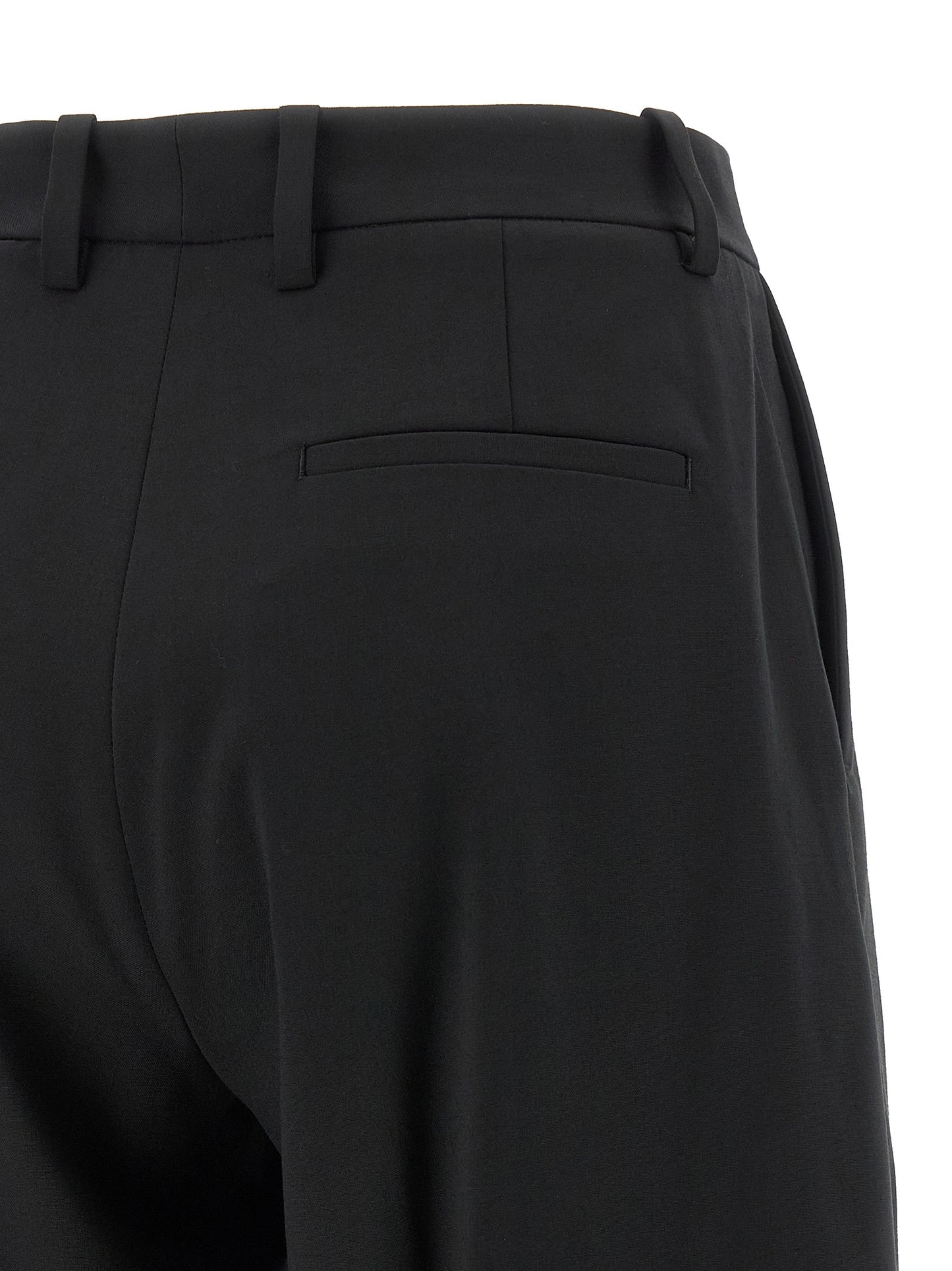 MONCLER GENIUS Black Polyester Dress Pants