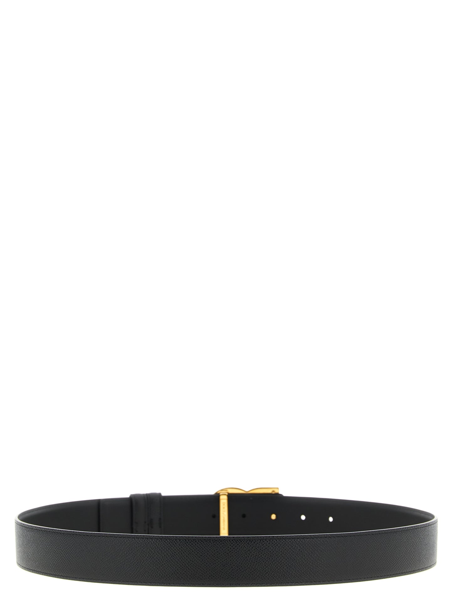 Dolce & Gabbana Black Calfskin Regular Belt