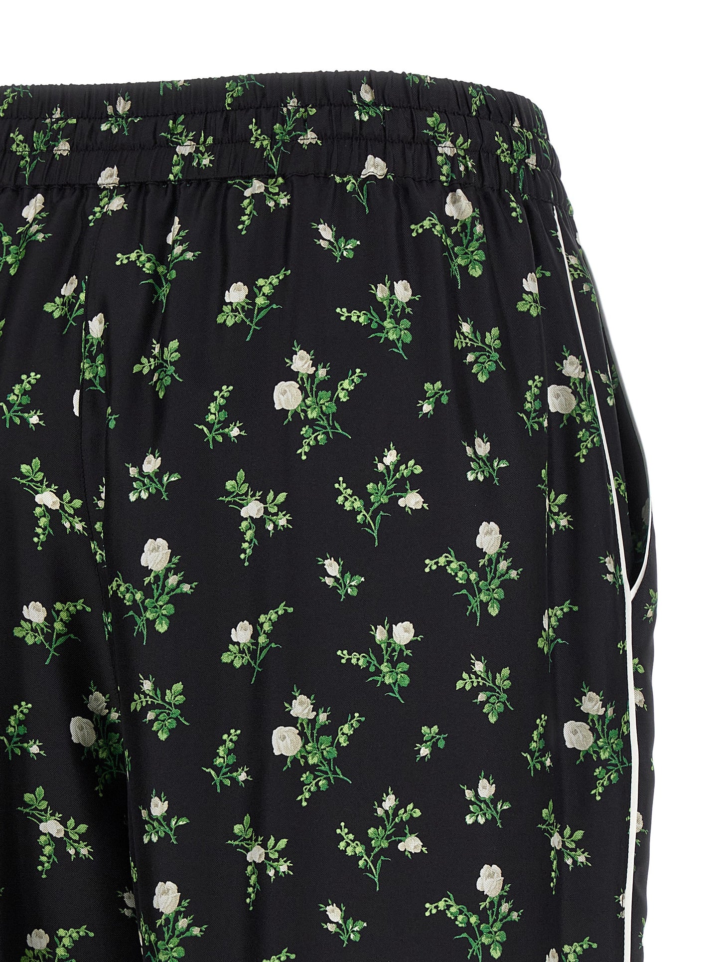 Dolce & Gabbana Black Silk Casual Pants