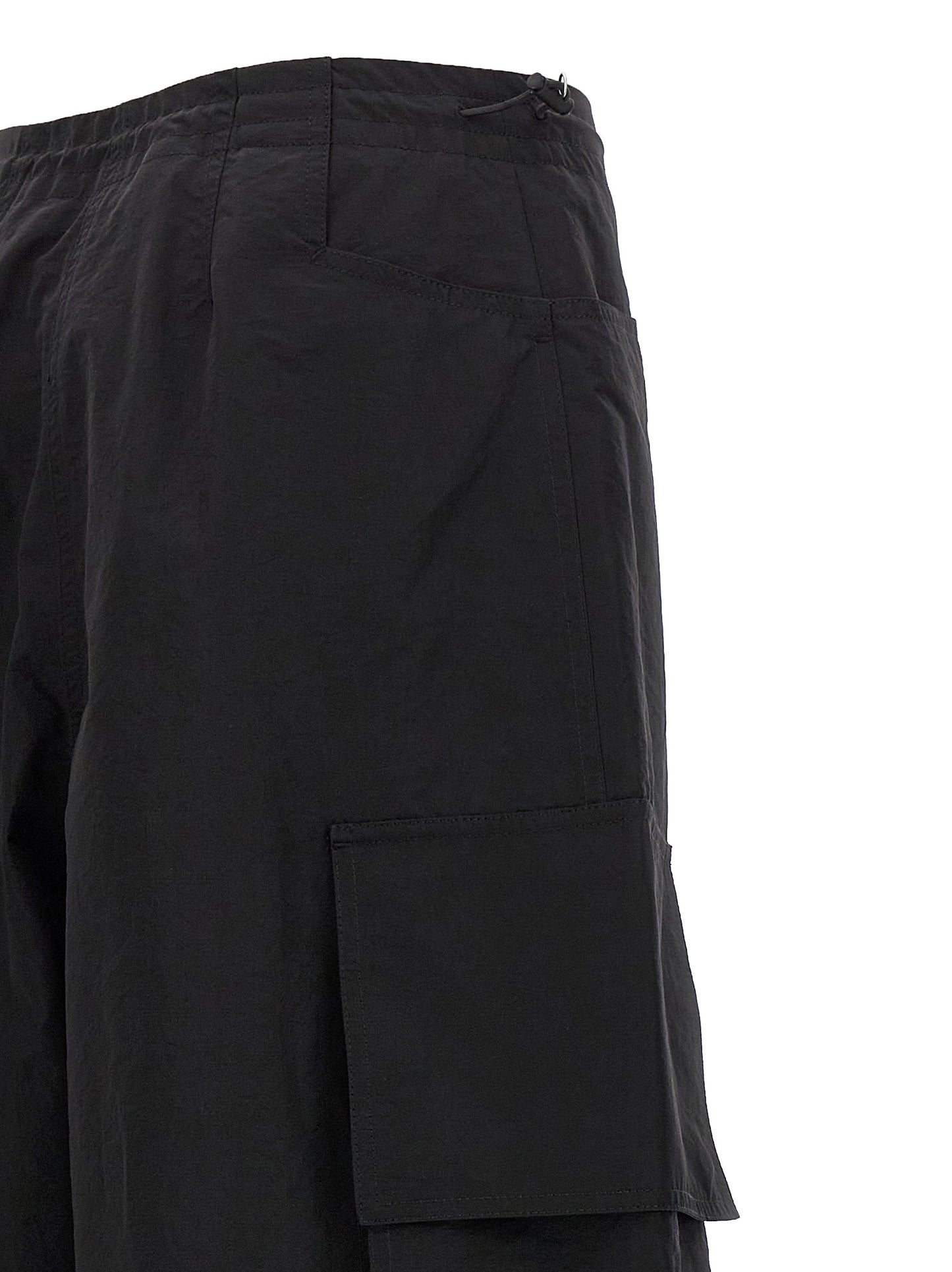Palm Angels Black Polyamide Casual Pants