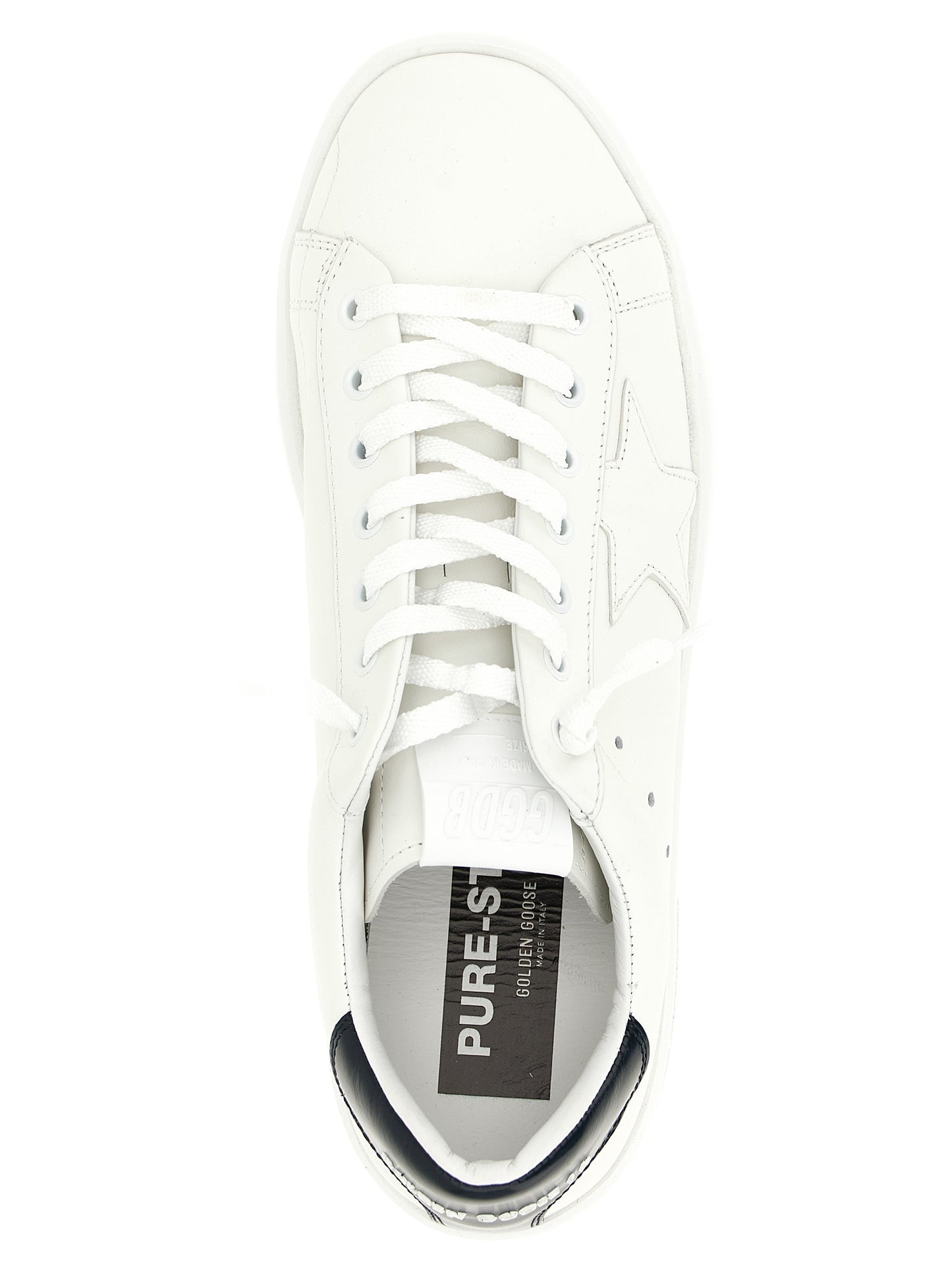 Golden Goose Blue Cowhide Low Top Sneakers