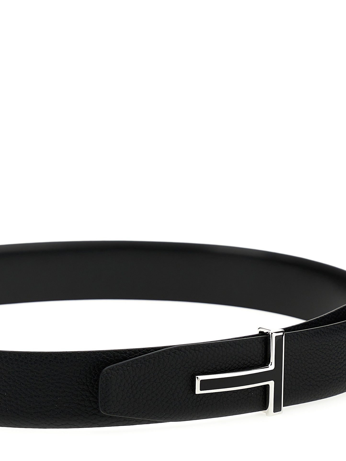 Tom Ford Black Calfskin Regular Belt