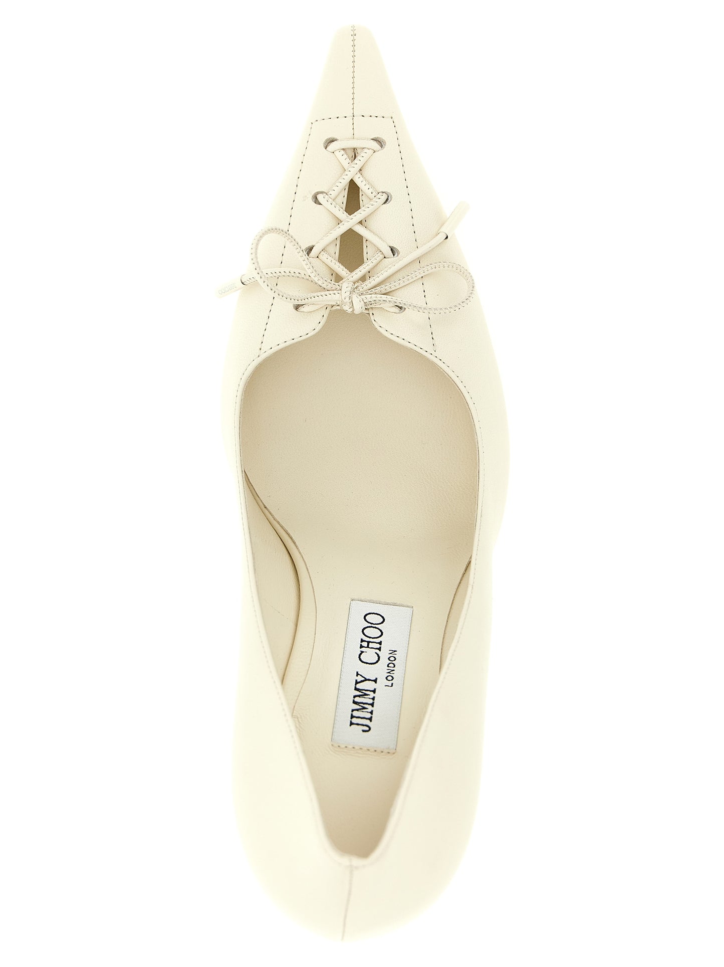 Jimmy Choo White Leather High Heel Pumps
