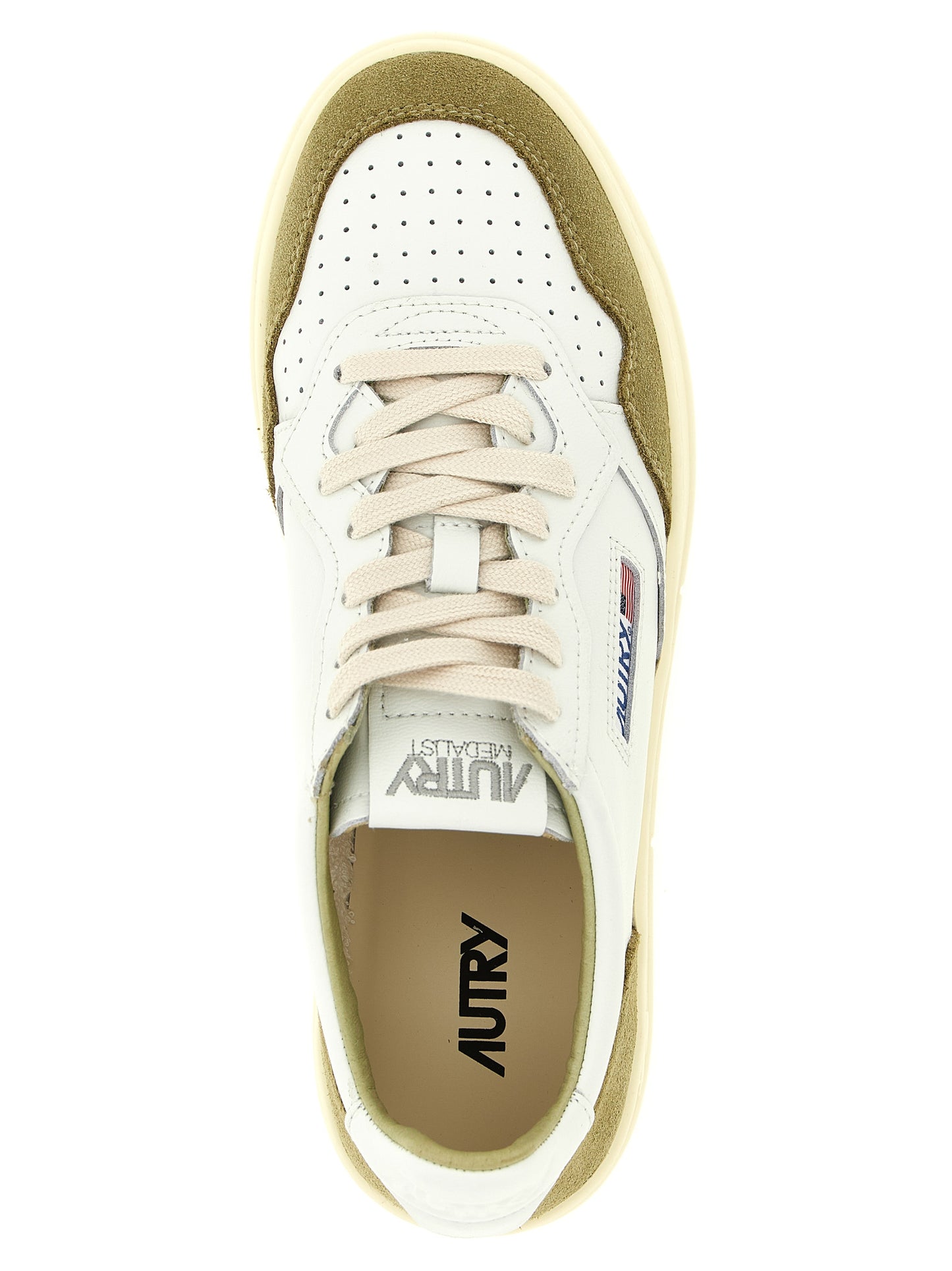 Autry Bicolor Cowhide Low Top Sneakers