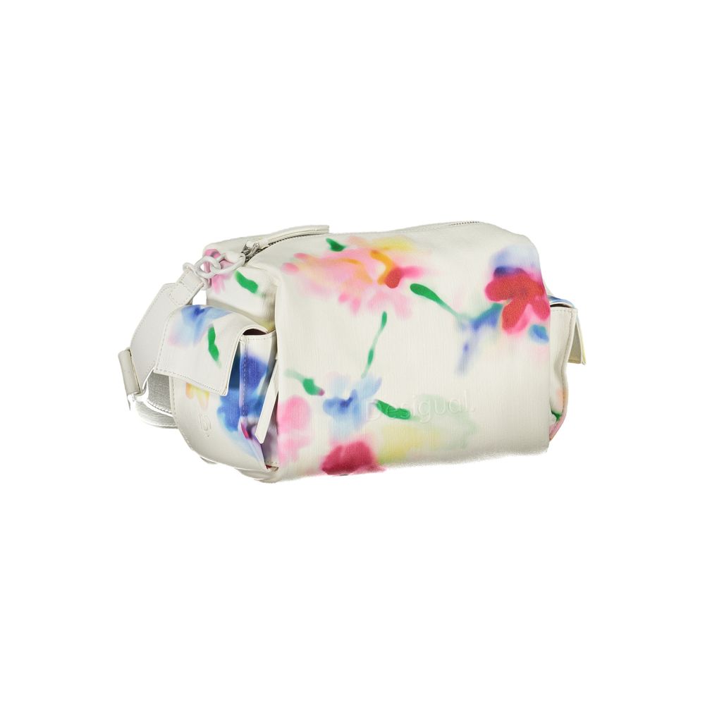 Desigual Bianco Poliuretano Woman Shoulder Bag