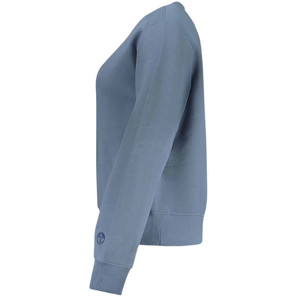 North Sails Blue Cotton Women Sweater
