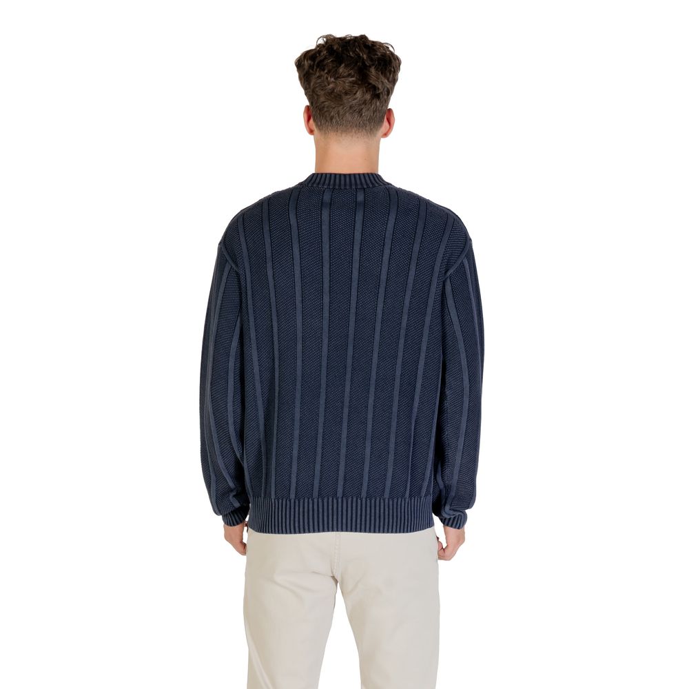 Hugo Boss Blue Cotton Sweatshirt