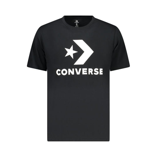 Converse Black Cotton Men T-Shirt