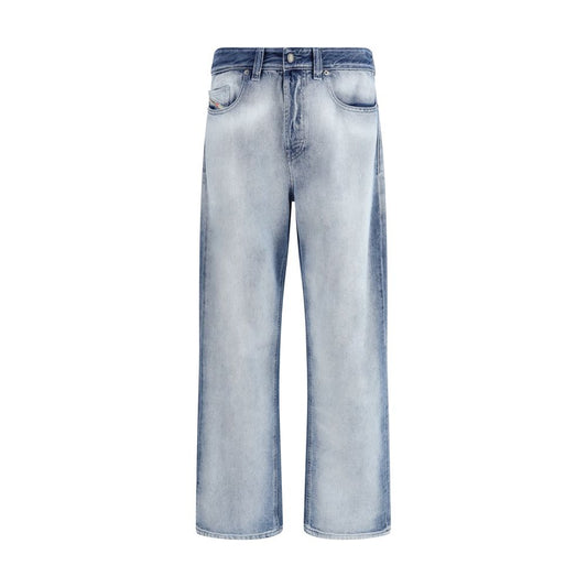 Diesel Blue Cotton Bootcut Jeans