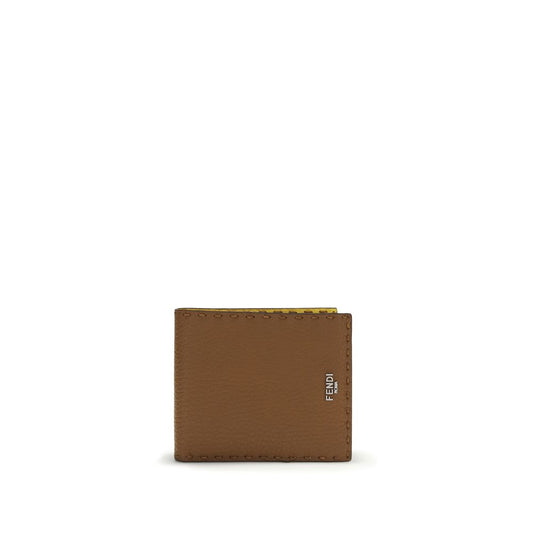 Fendi Brown Calf Leather Bos Taurus Wallet