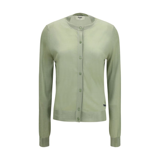 Fendi Bicolor Viscose Cardigan