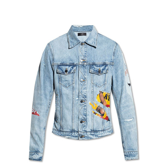Amiri Blue Cotton Denim Jacket