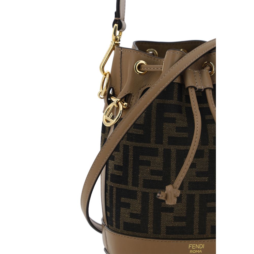 Fendi Brown Polyester Backet Bag