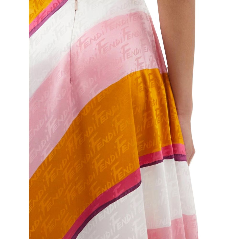 Fendi Multicolor Silk Pants