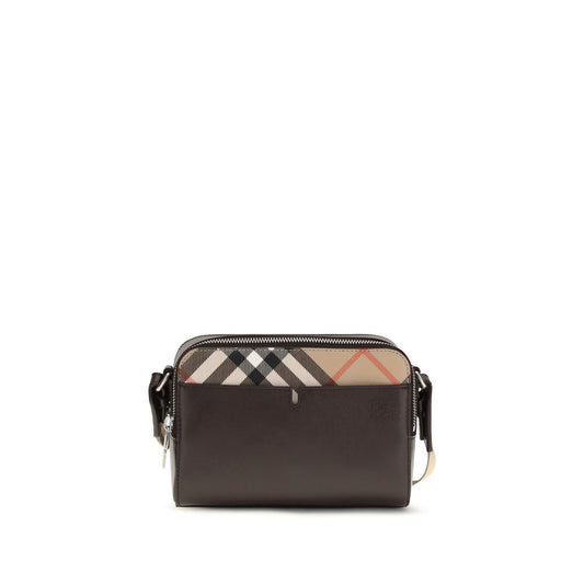 Burberry Brown Calf Leather Bos Taurus Shoulder Bag