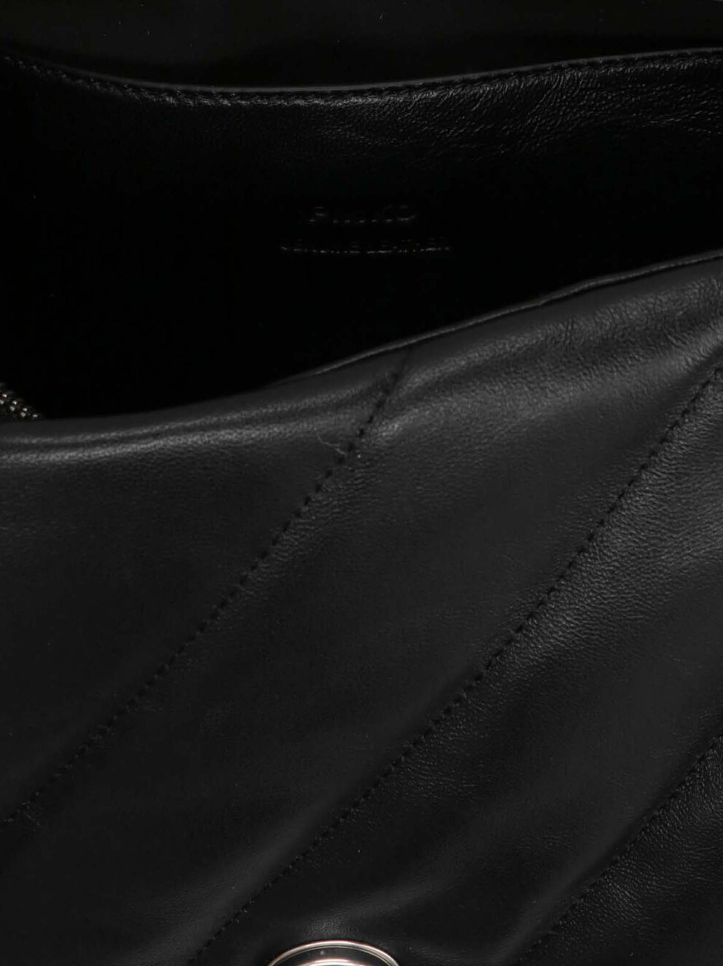 PINKO Black Lamb Leather Crossbody Bag