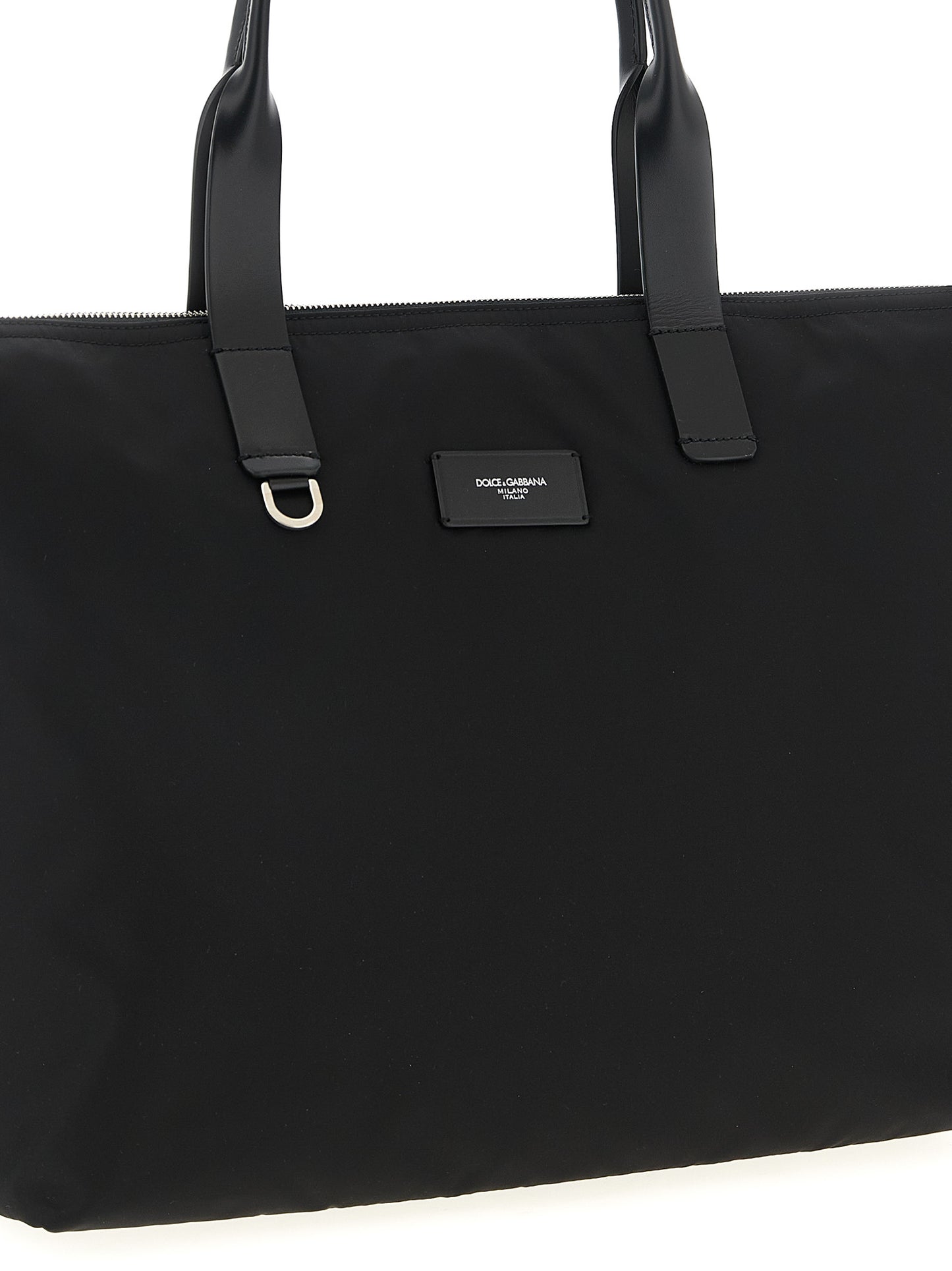 Dolce & Gabbana Black Polyamide Tote Bag