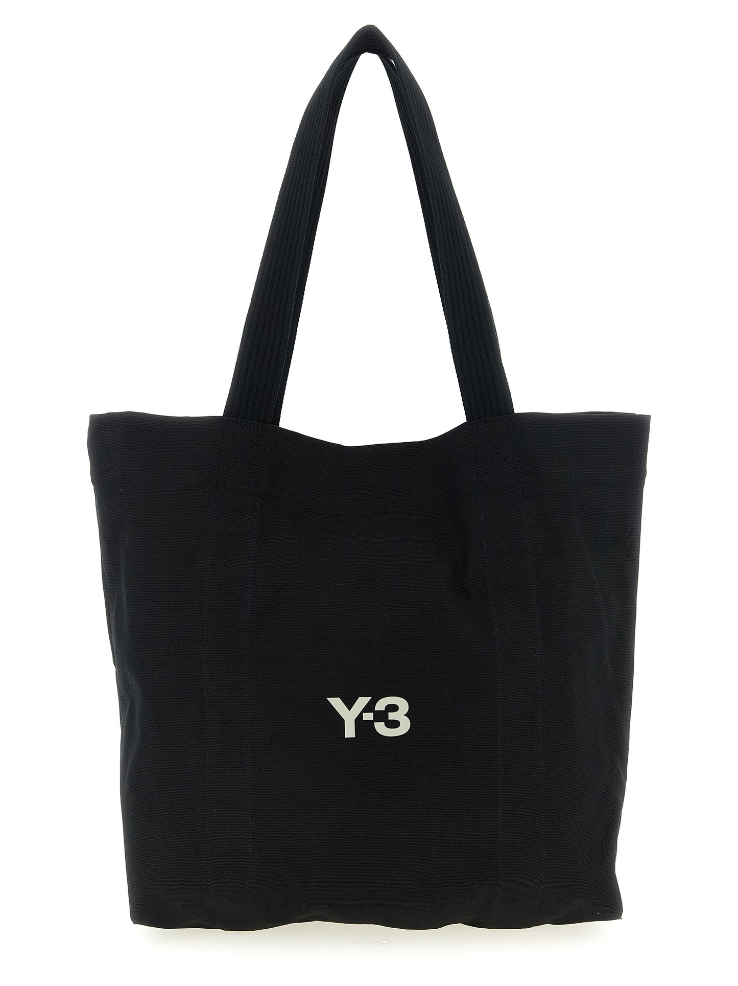 Y-3 Black Cotton Tote Bag