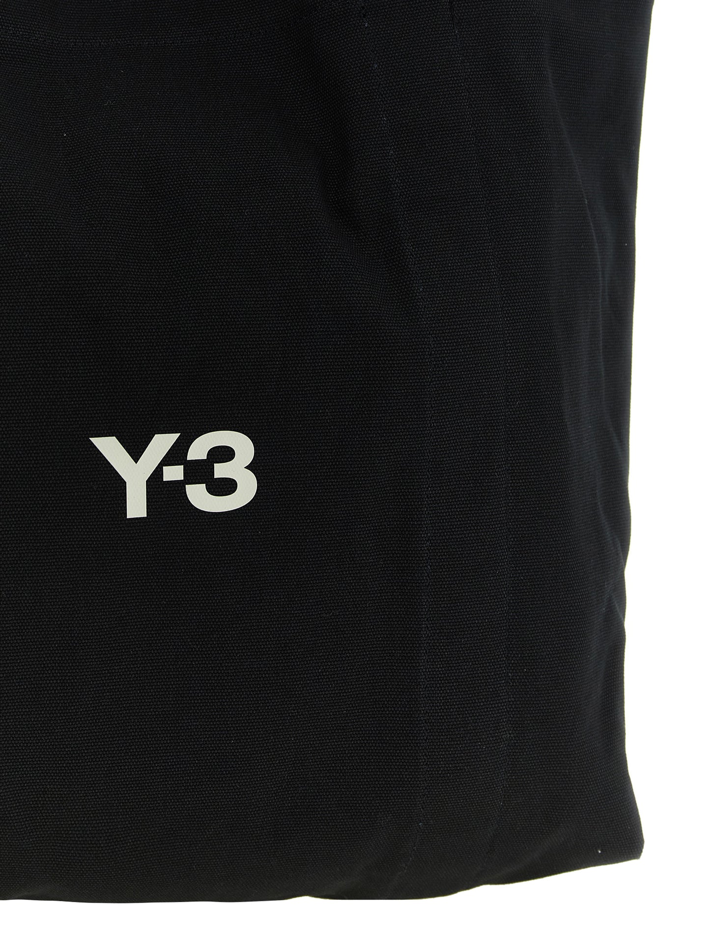 Y-3 Black Cotton Tote Bag