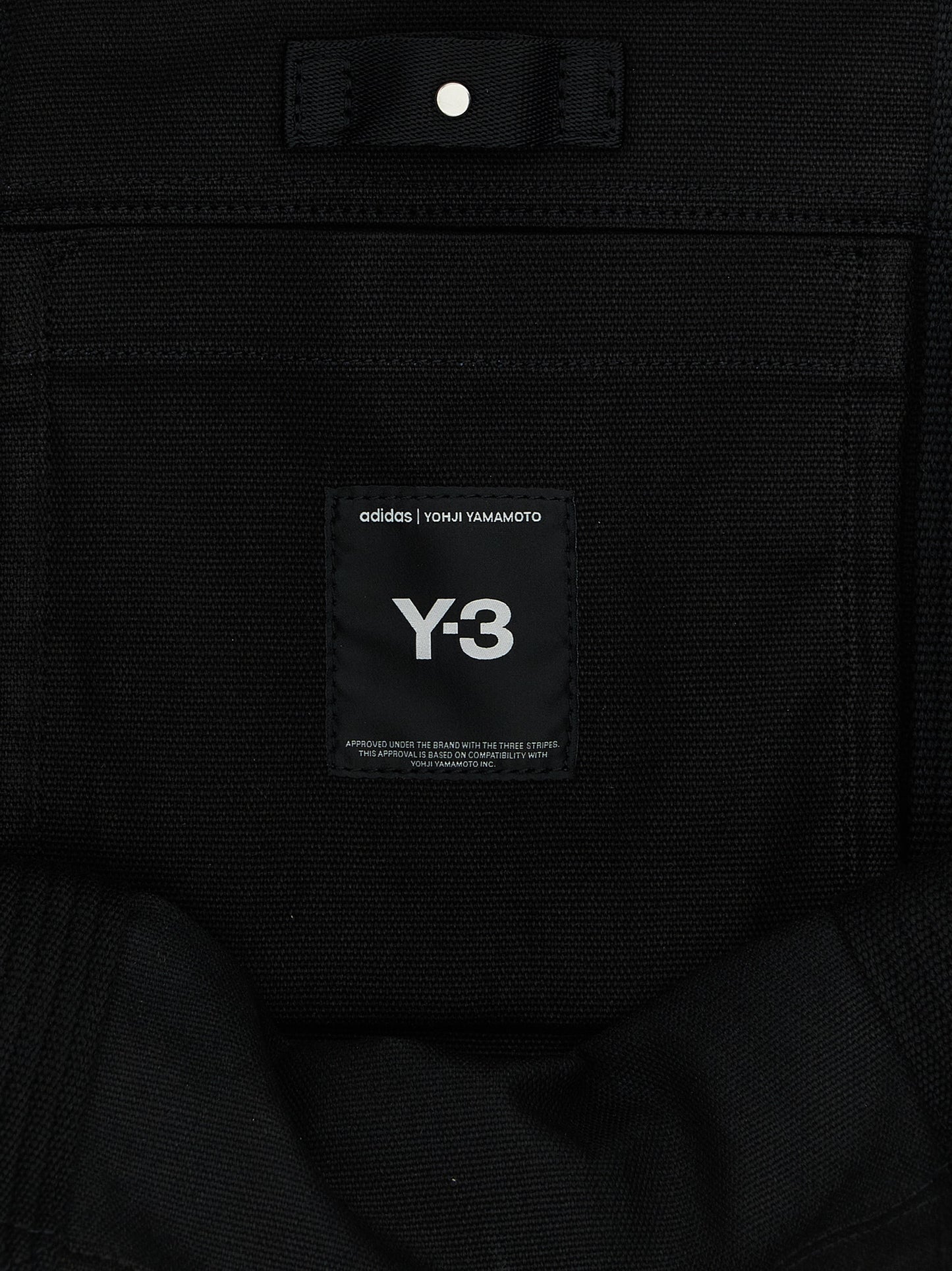 Y-3 Black Cotton Tote Bag