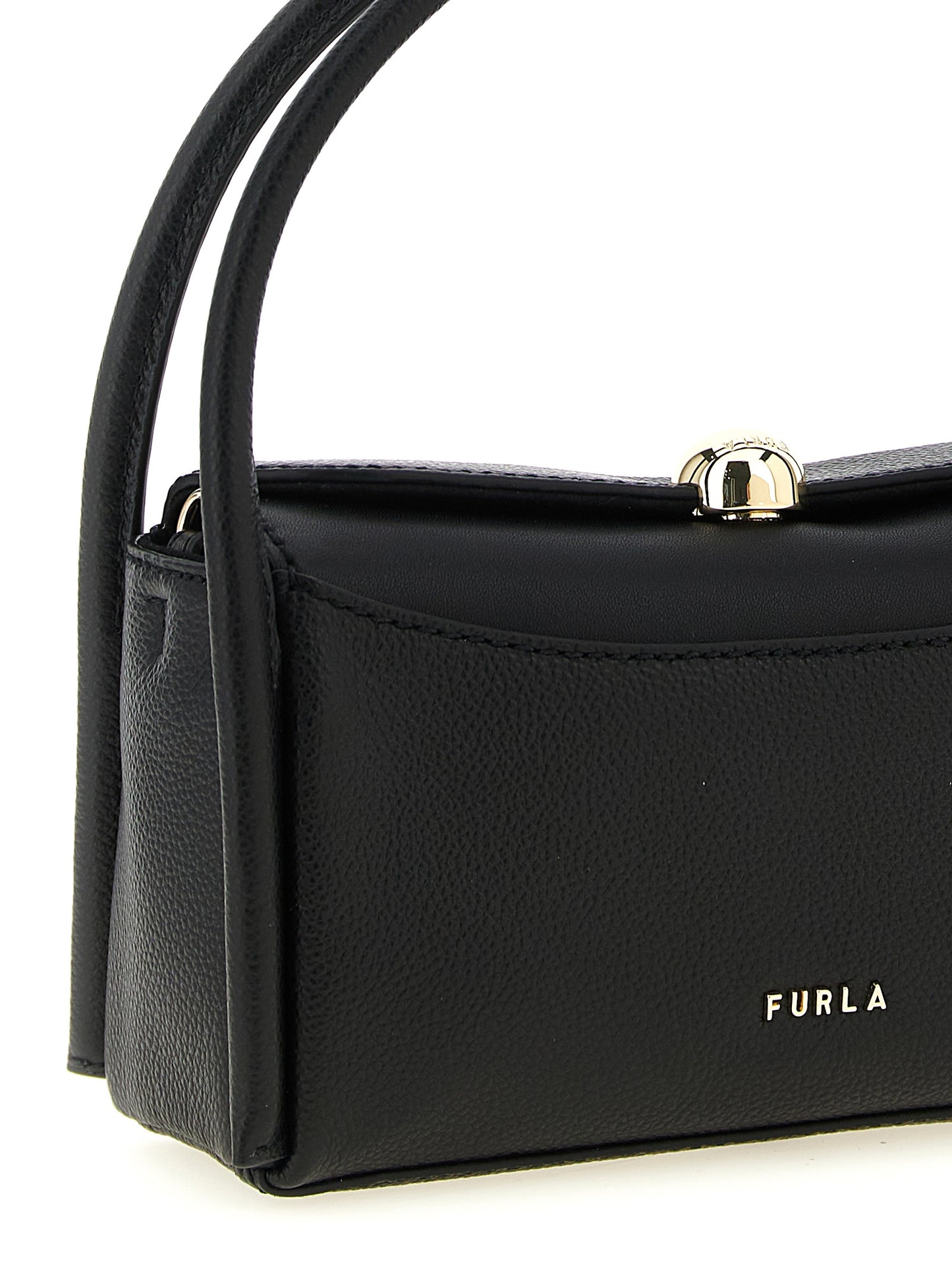 Furla Black Calfskin Handbag