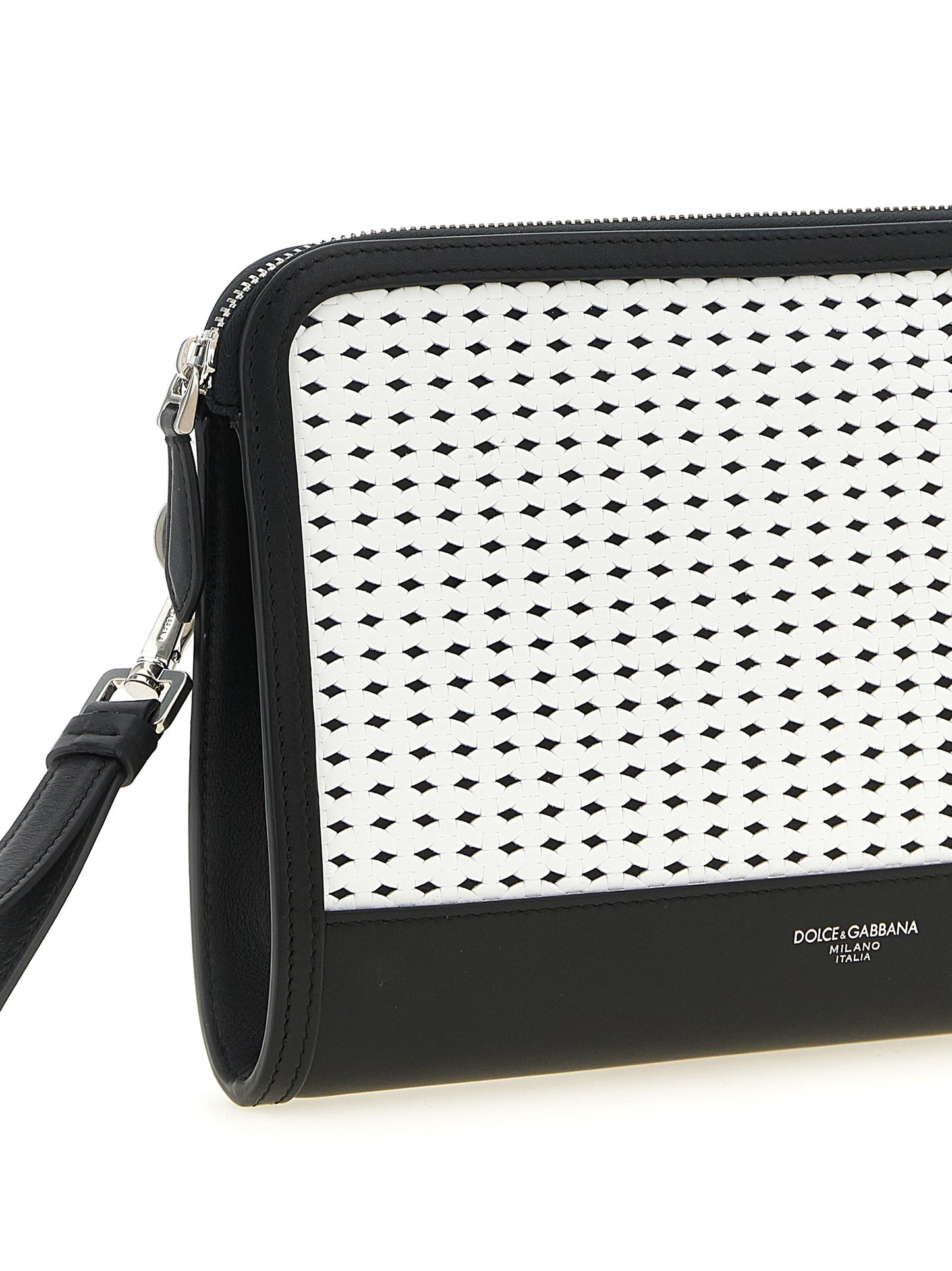 Dolce & Gabbana Bicolor Calfskin Clutch Bag