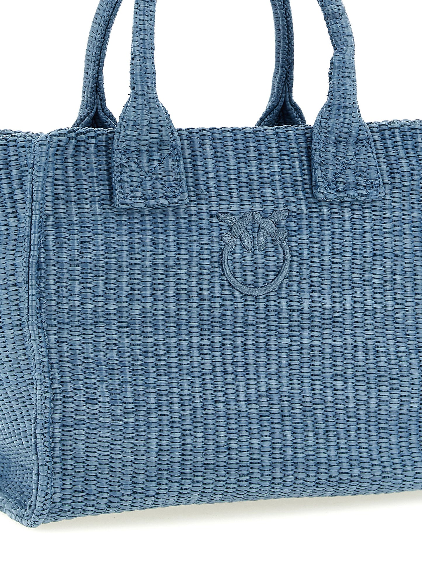 PINKO Blue Polypropylene Tote Bag