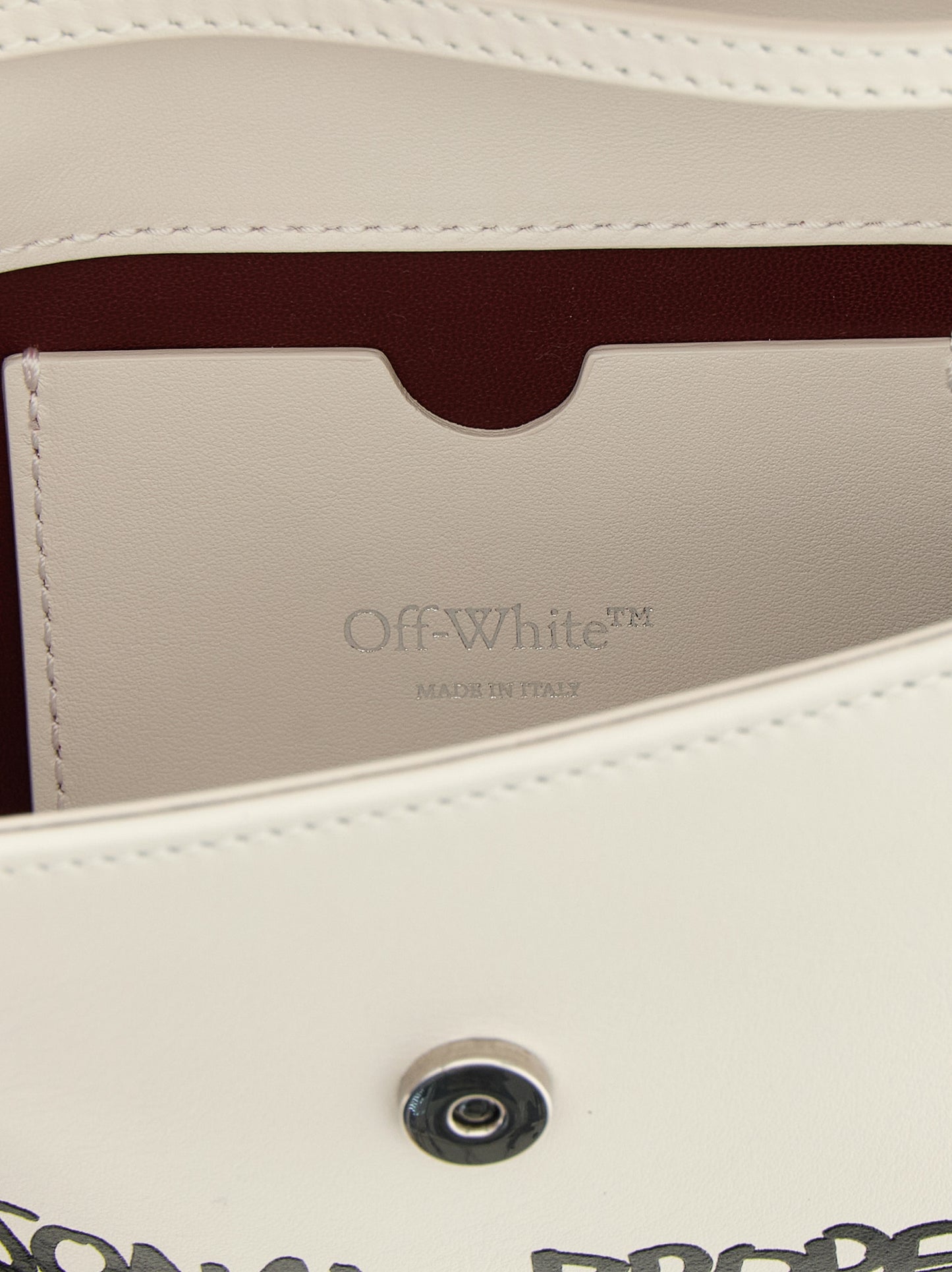 Off-White Bicolor Lamb Leather Shoulder Bag