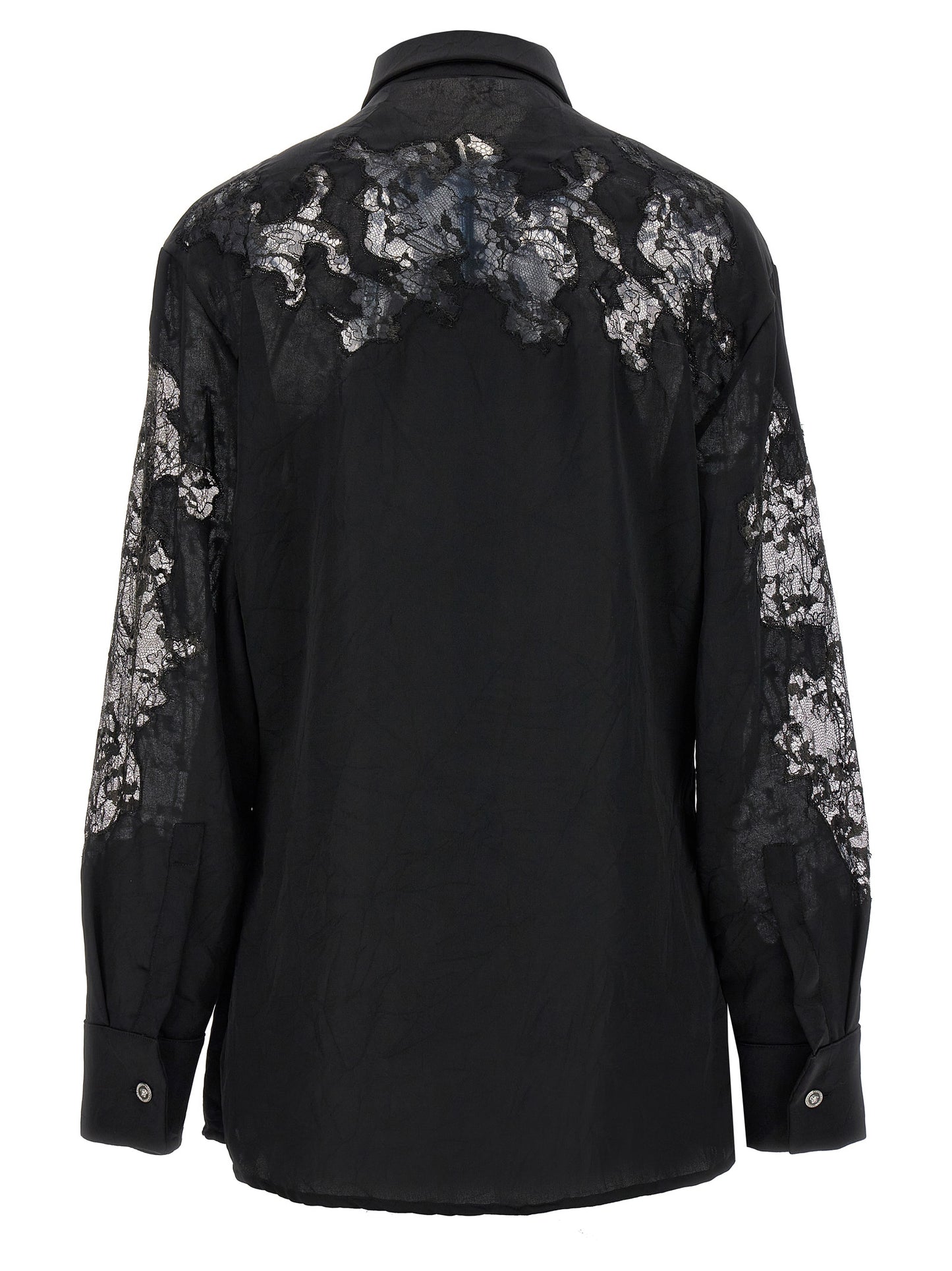 Versace Black Polyester Blouse