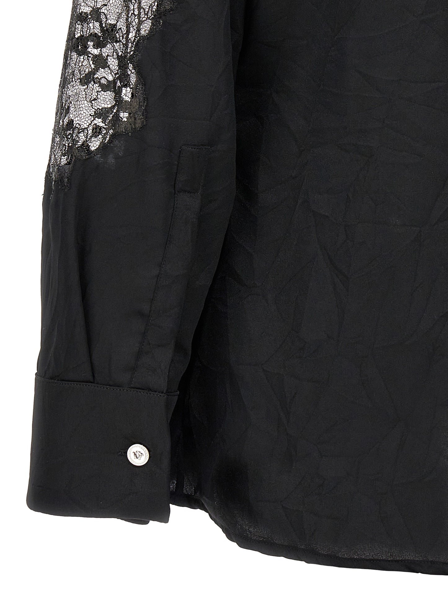 Versace Black Polyester Blouse