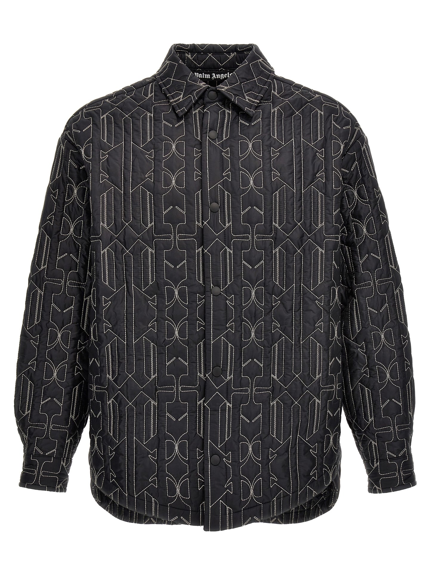 Palm Angels Gray Polyamide Shell Jacket