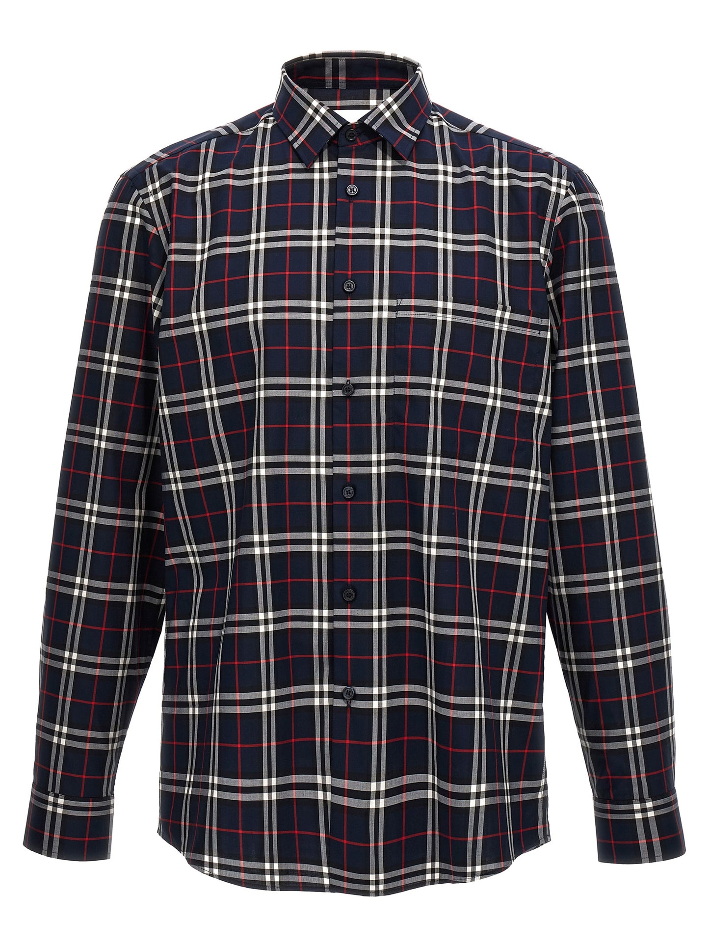 Burberry Blue Cotton Blouse