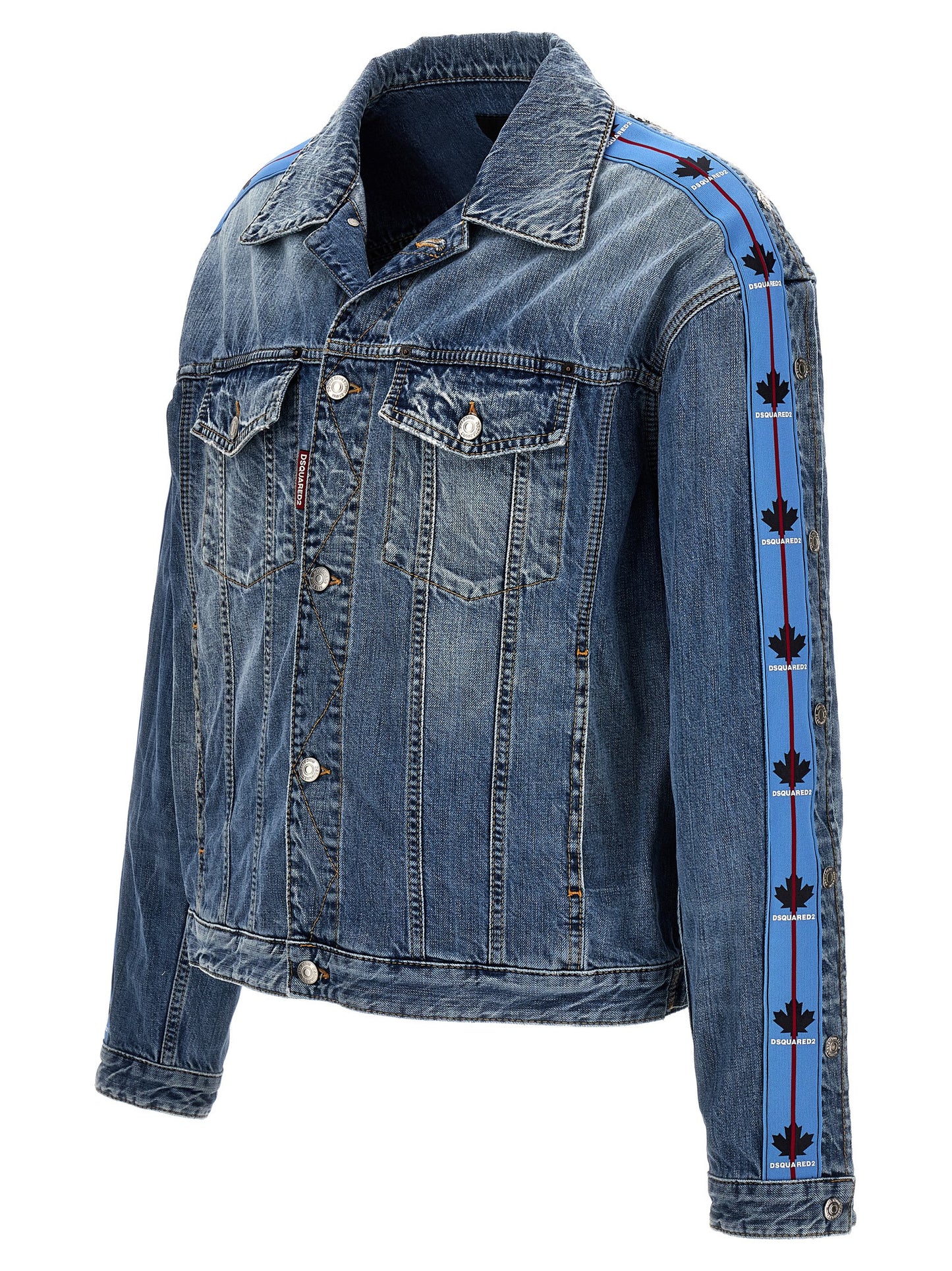 Dsquared² Blue Cotton Denim Jacket
