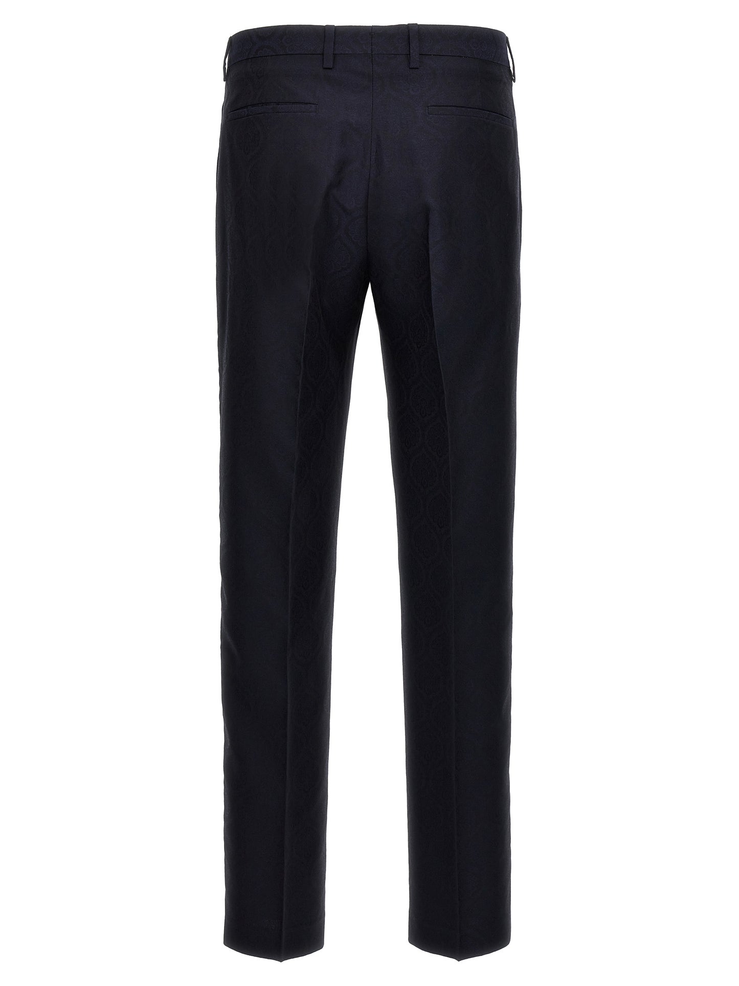 Etro Blue Cotton Dress Pants