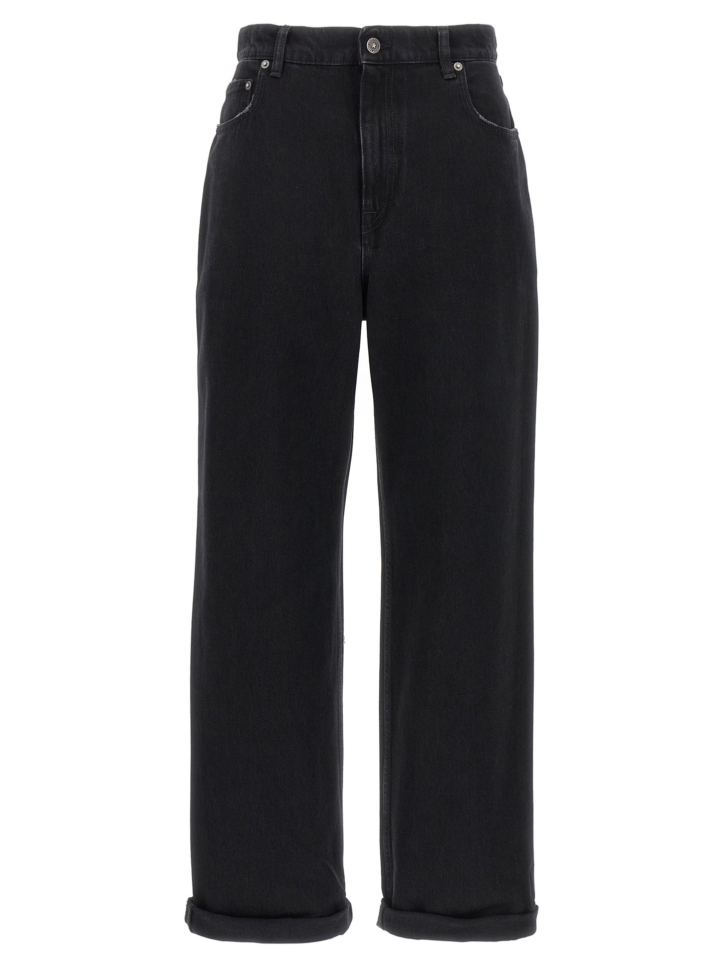 Golden Goose Black Cotton Relaxed Fit Jeans
