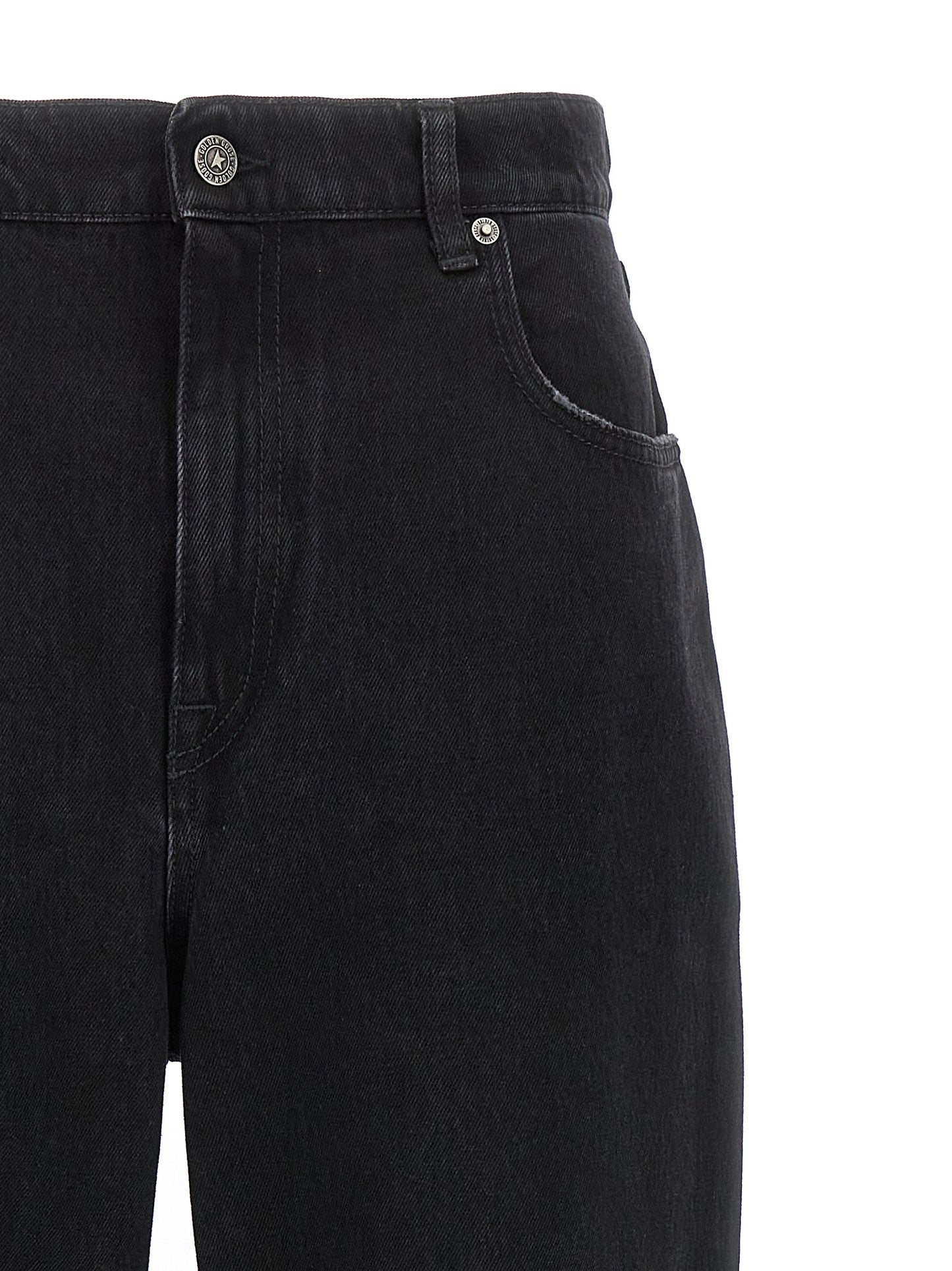 Golden Goose Black Cotton Relaxed Fit Jeans