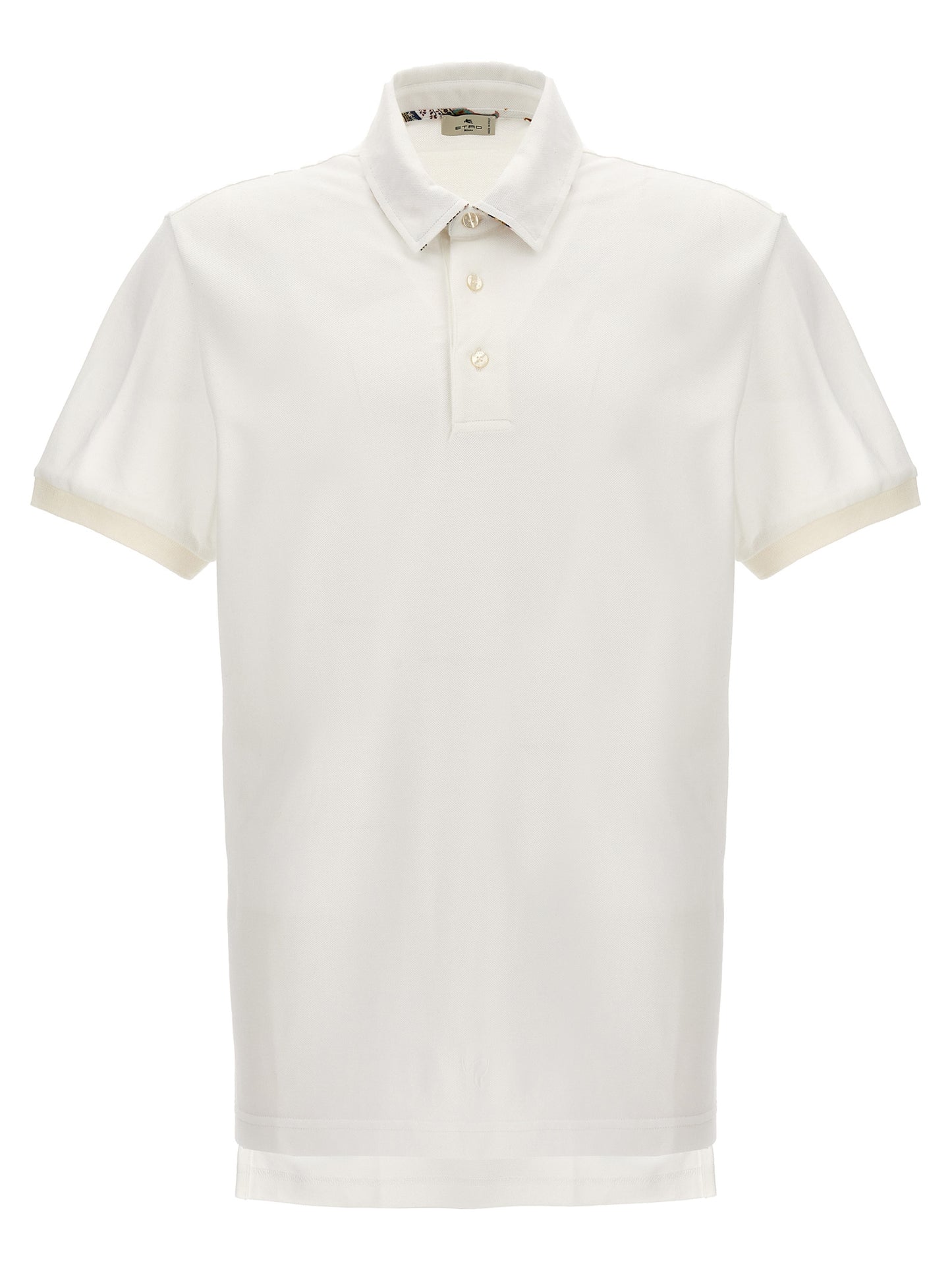 Etro White Cotton Polo Shirt