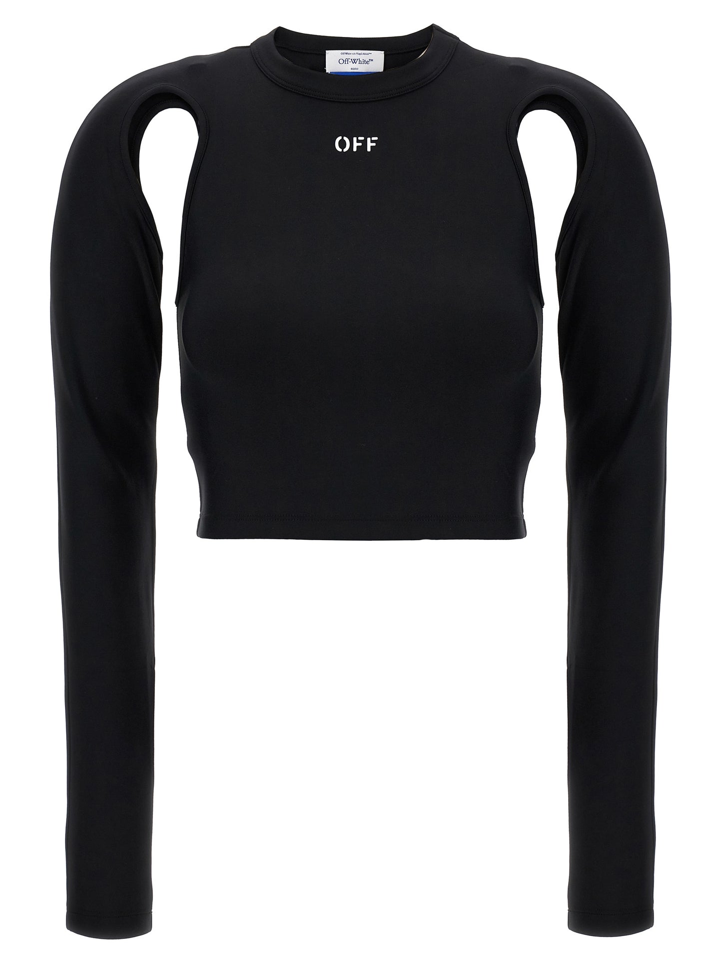 Off-White Black Polyamide Long Sleeve T-Shirt