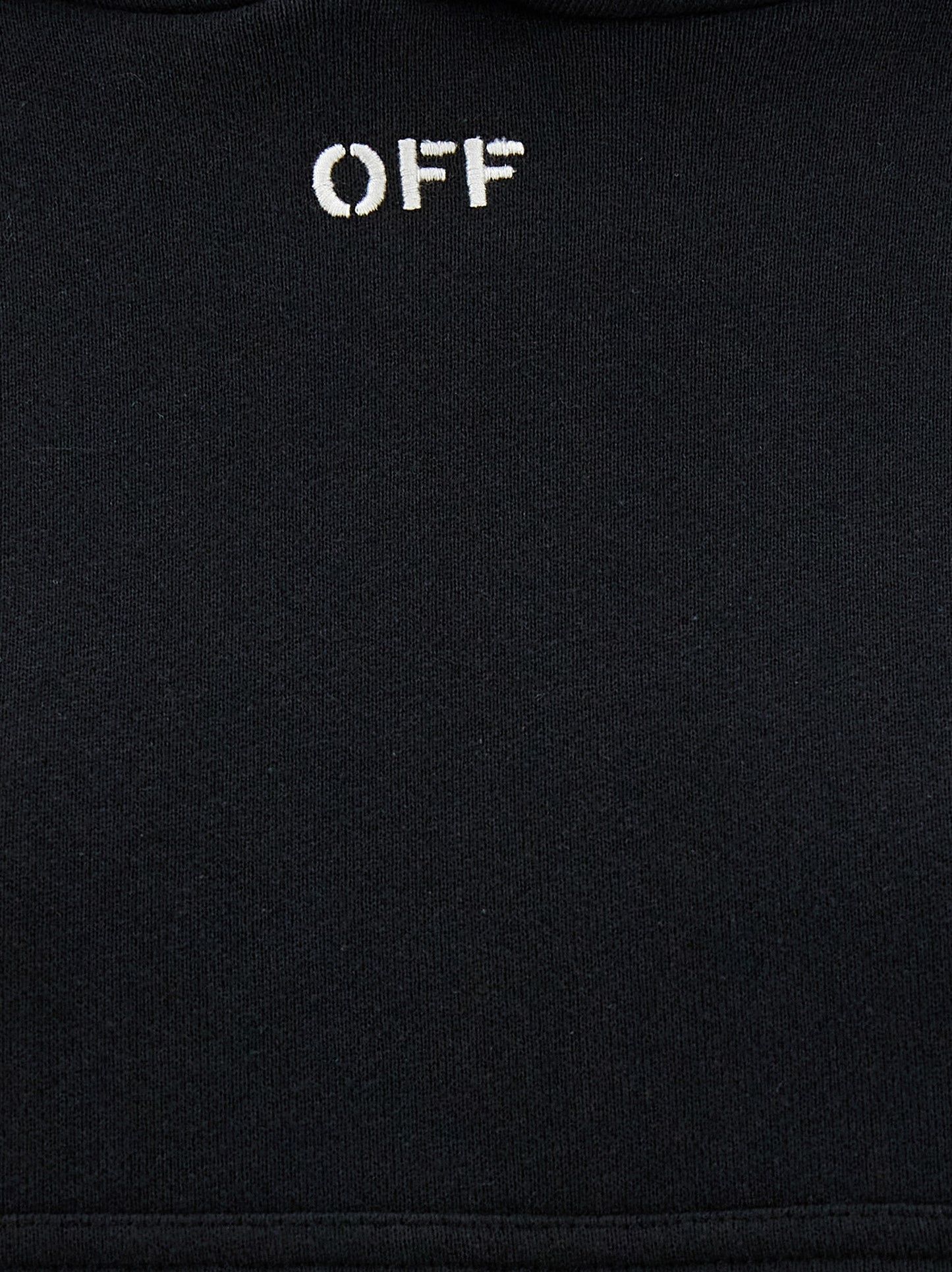 Off-White Black Cotton Hoodie