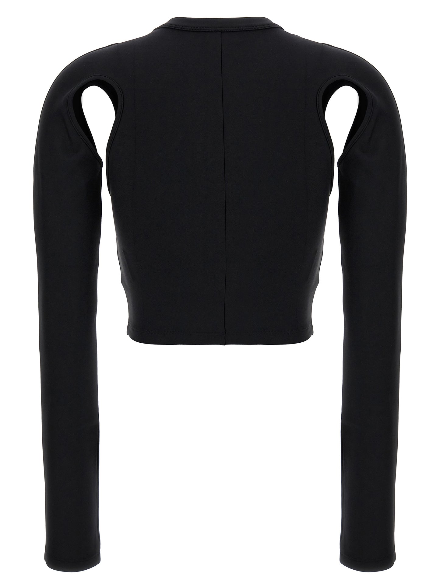 Off-White Black Polyamide Long Sleeve T-Shirt