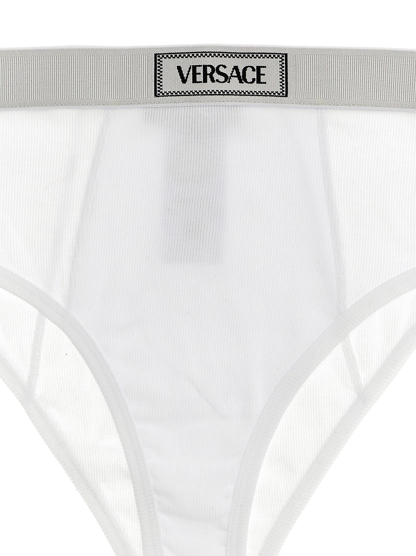 Versace White Cotton Briefs