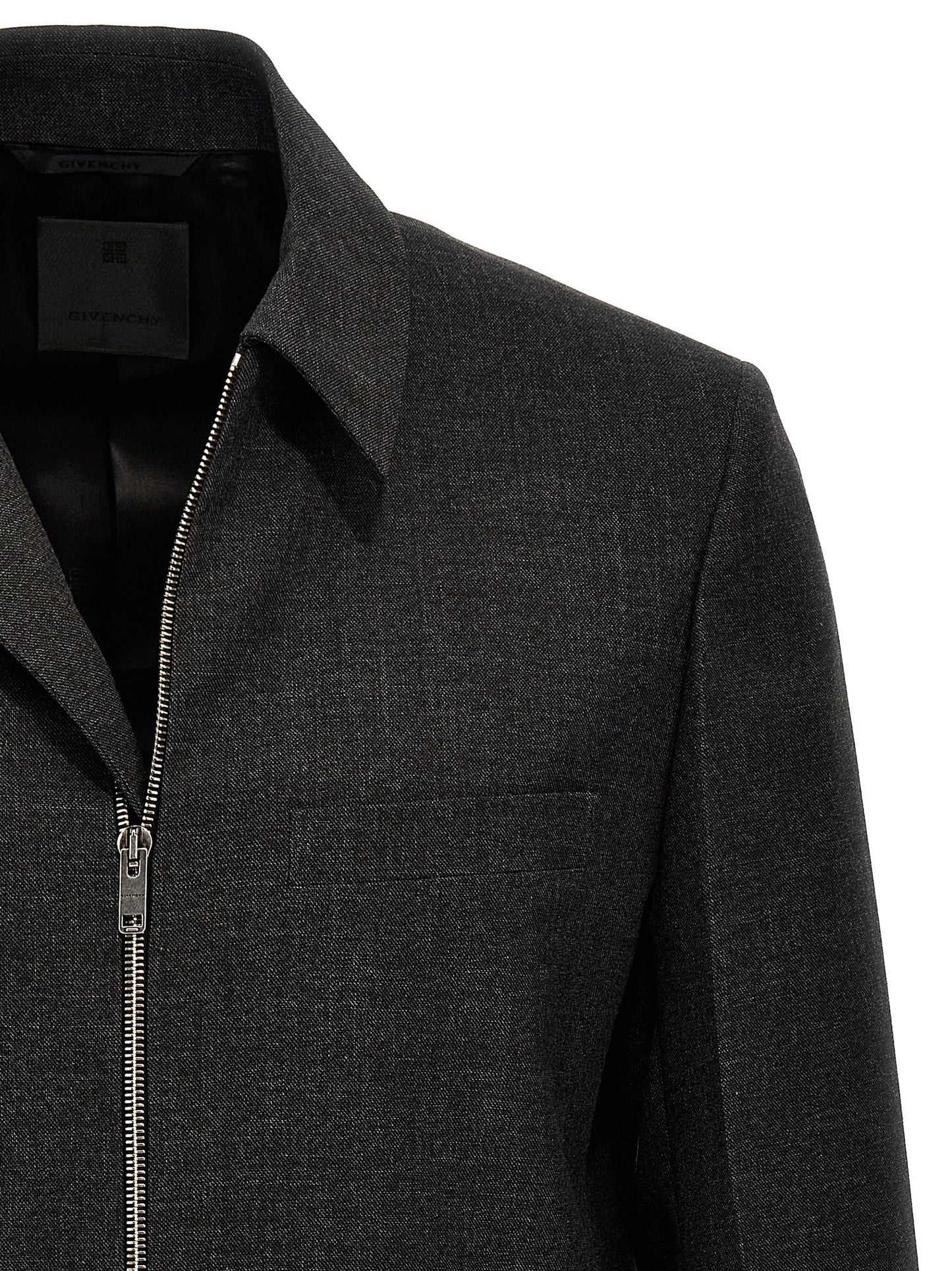 Givenchy Gray Virgin Wool Jacket