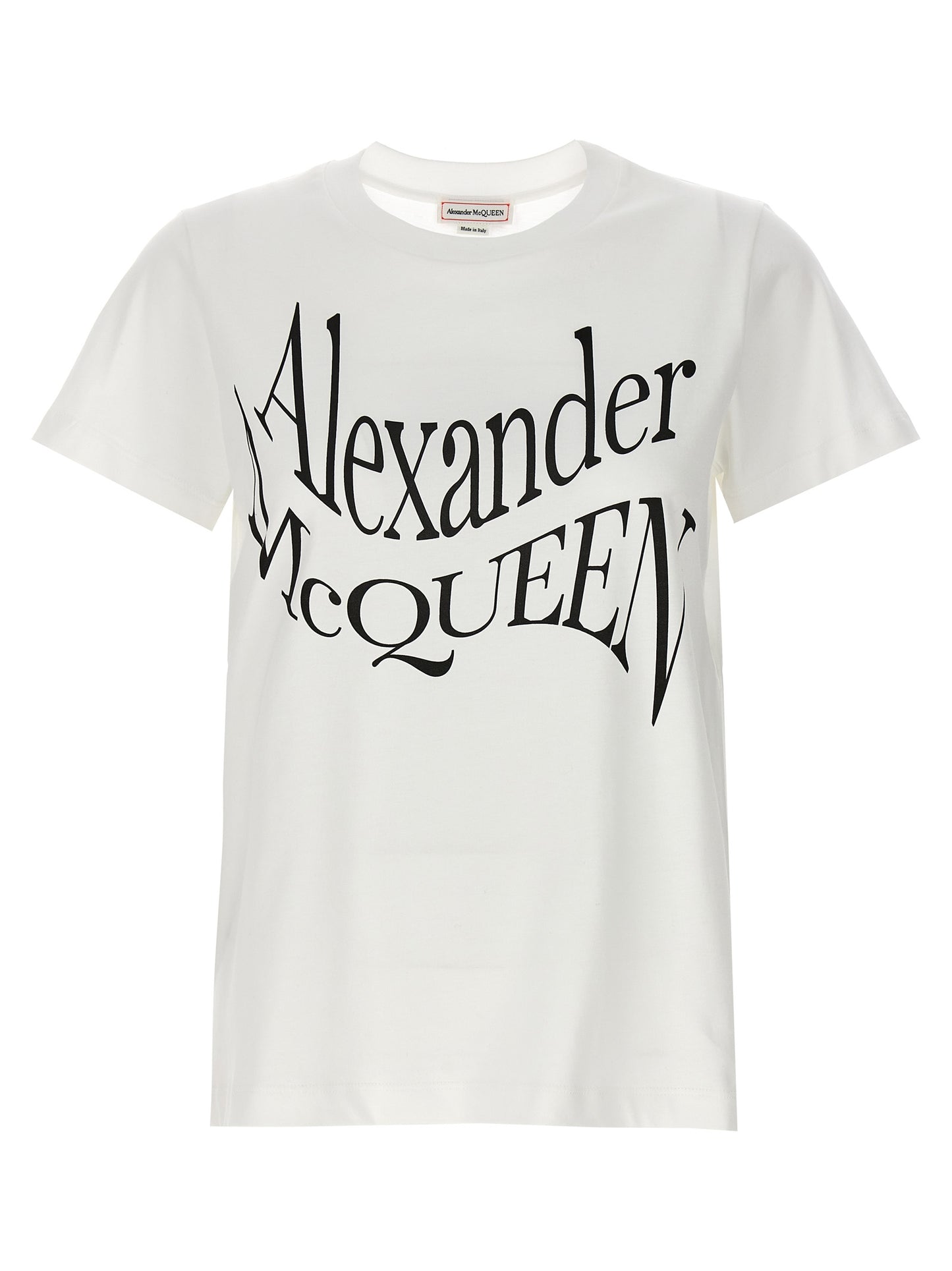 Alexander McQueen Bicolor Cotton T-Shirt