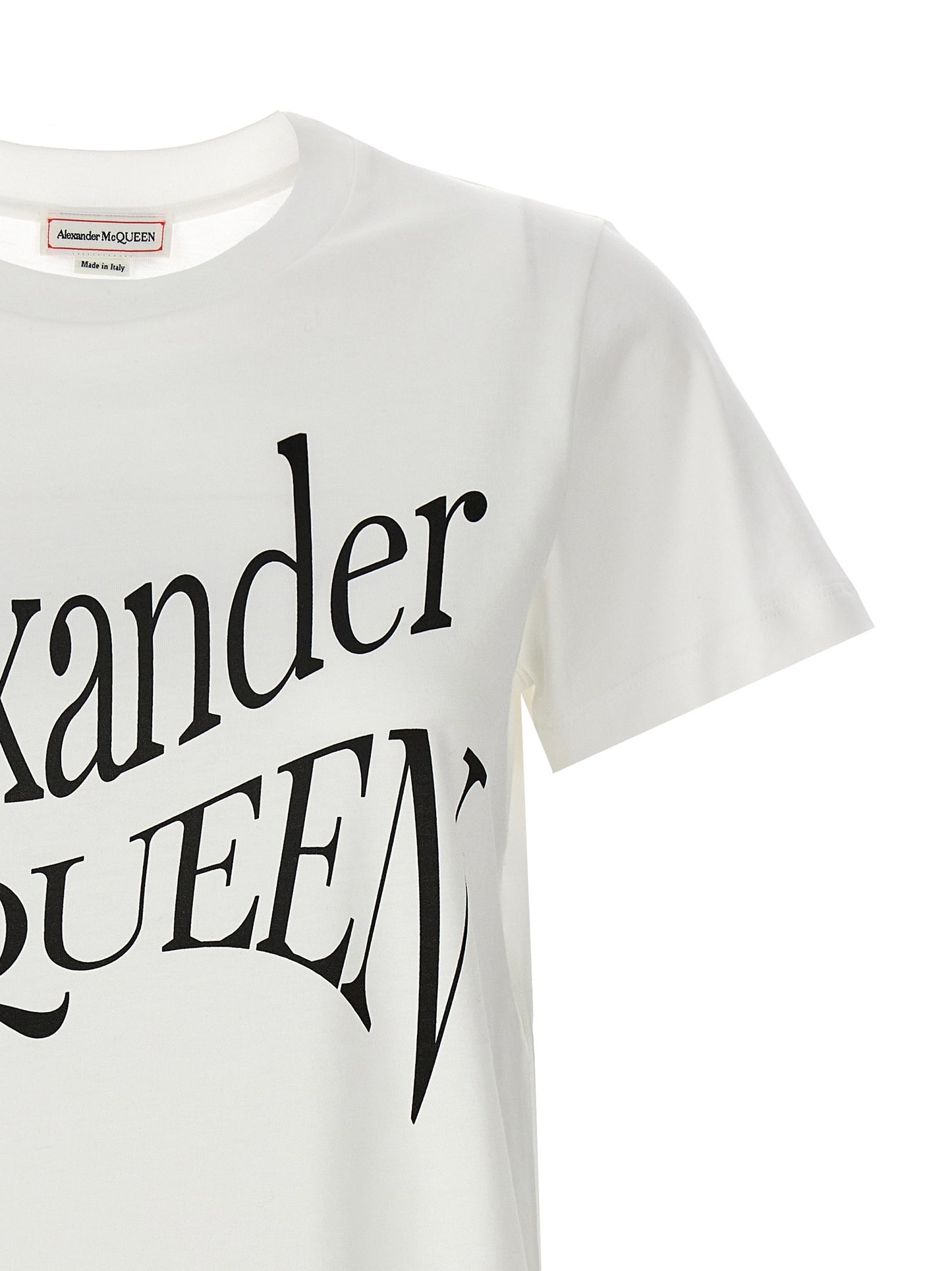 Alexander McQueen Bicolor Cotton T-Shirt
